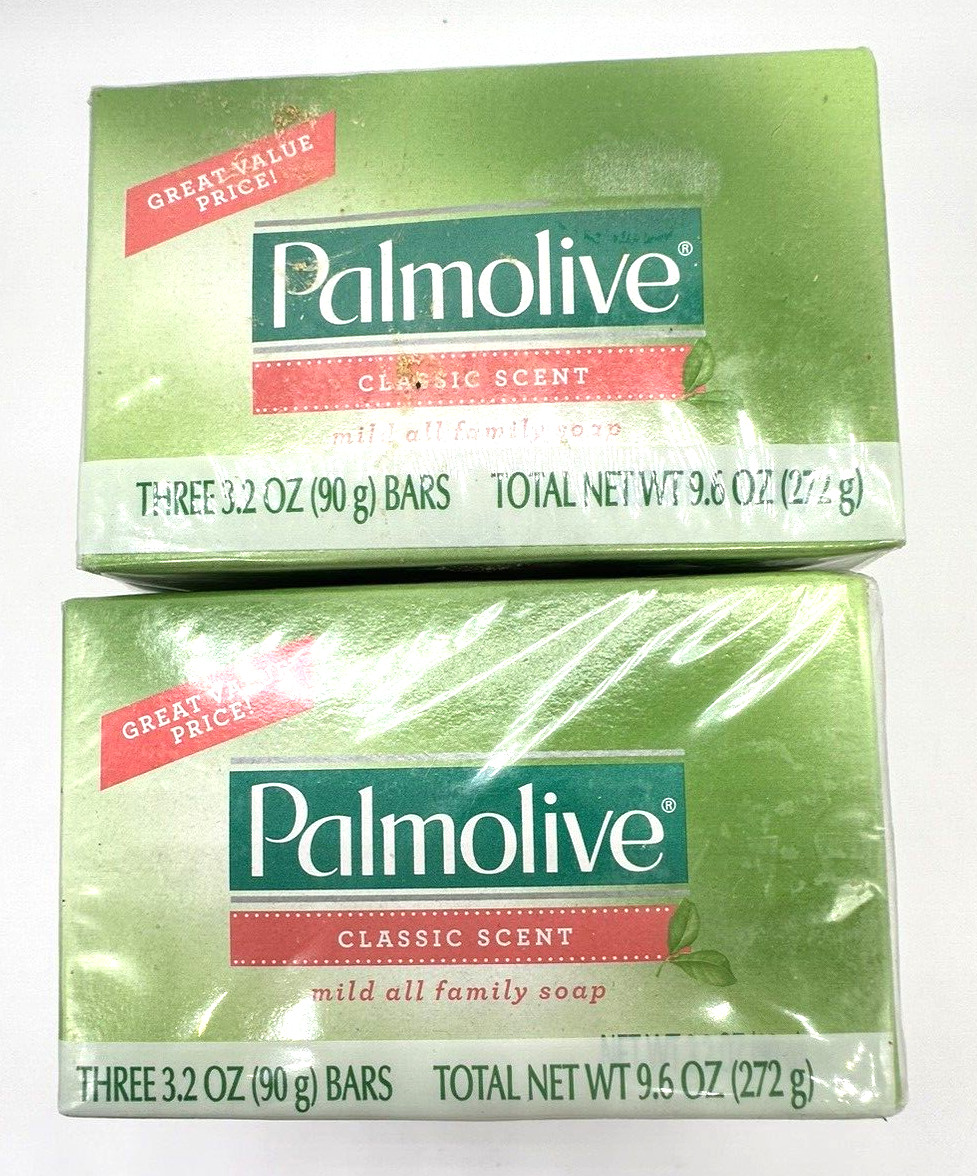 Palmolive Mild Soap New Lot of 6 Classic Scent 3.2 Oz Bars 2 – 3 packs VTG