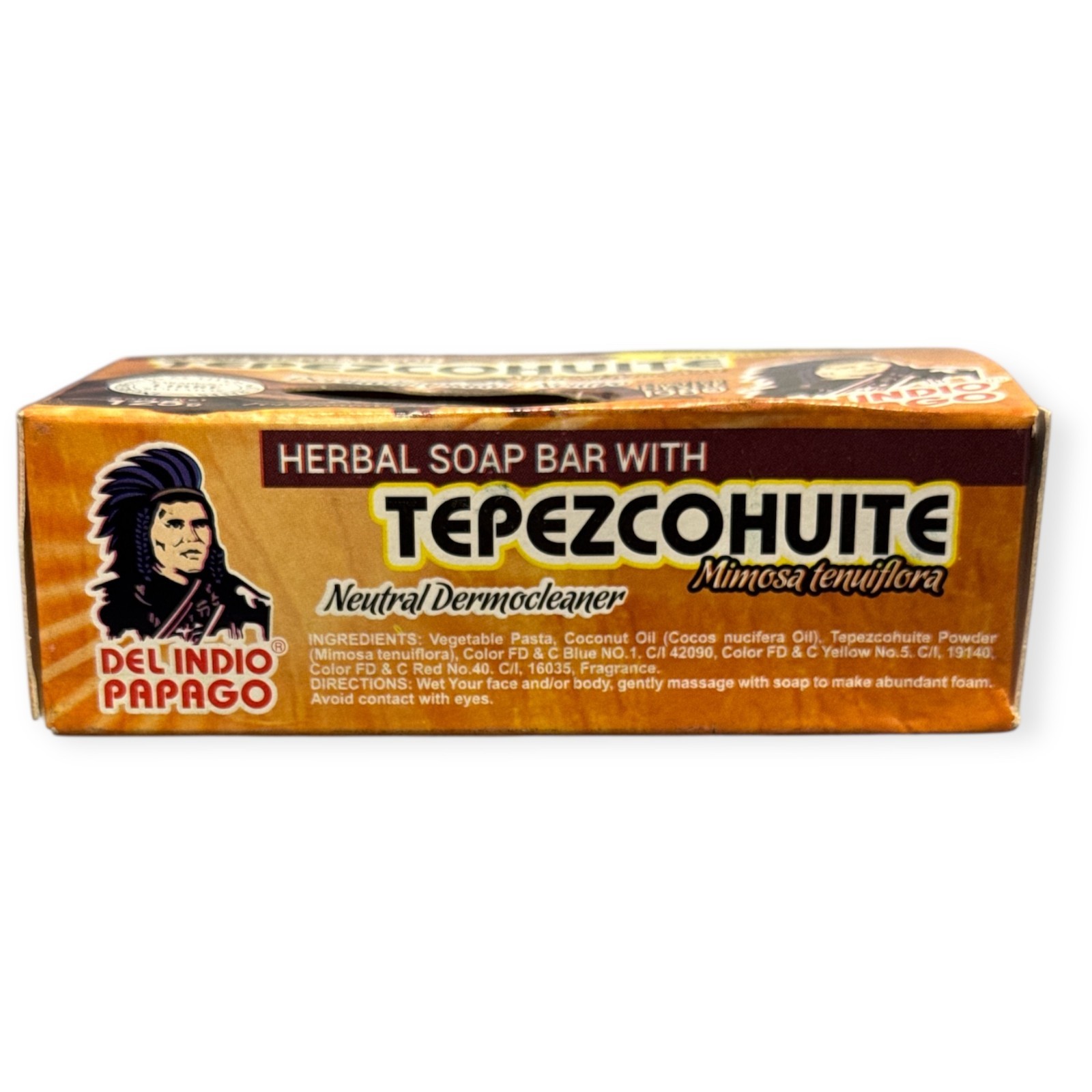 Del Indio Papago Natural Soap 125g – Jabon Herbal Con Tepezcohuite