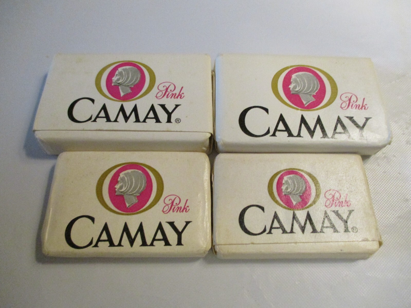 Lot 4 Bars Camay Hotel Travel Size Soaps 2 1 Oz, 2 .5 Oz NOS Unopened Vintage