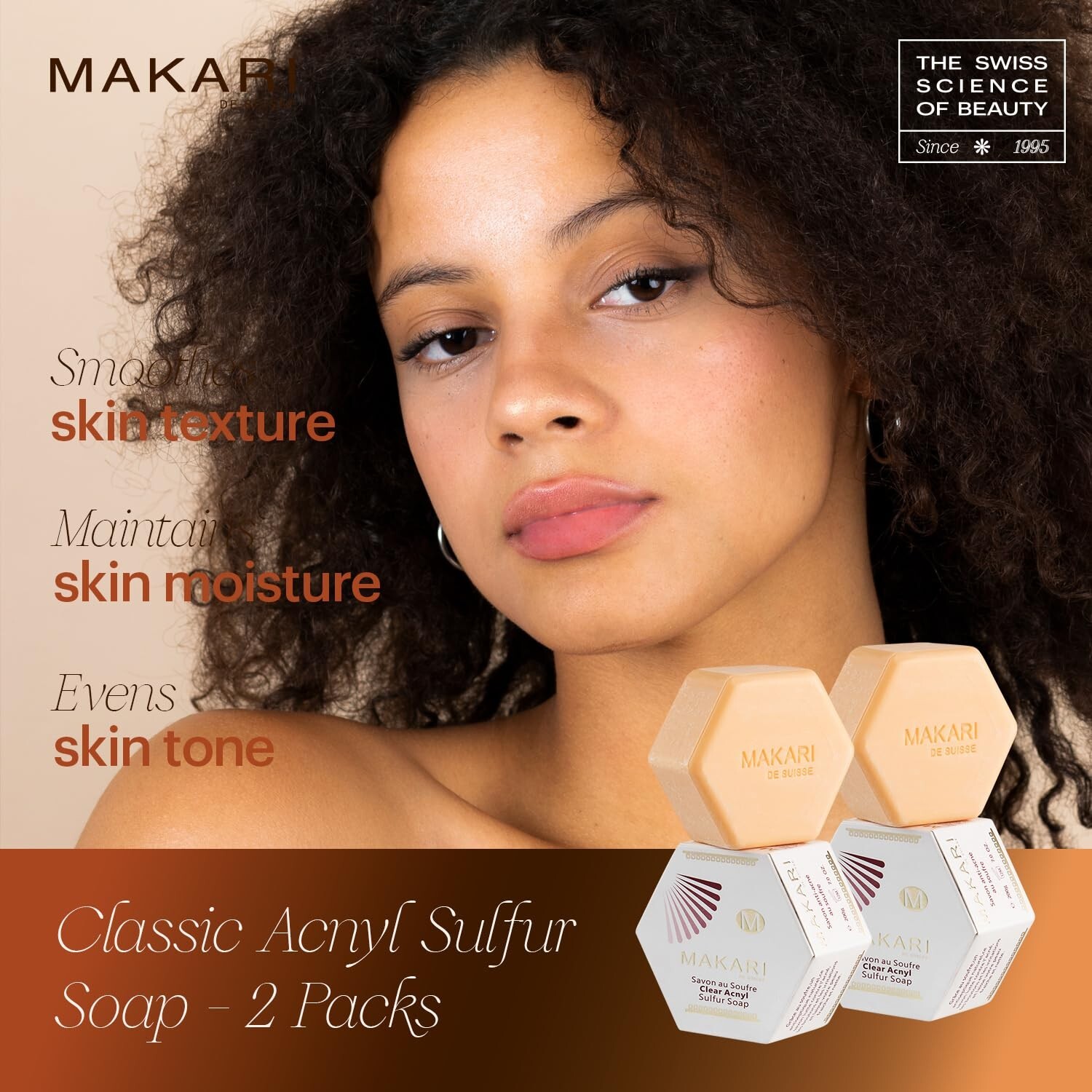 MAKARI Classic Acnyl Sulfur Soap (7 oz) | Anti-Acne Bar 7 Ounce (Pack of 1)
