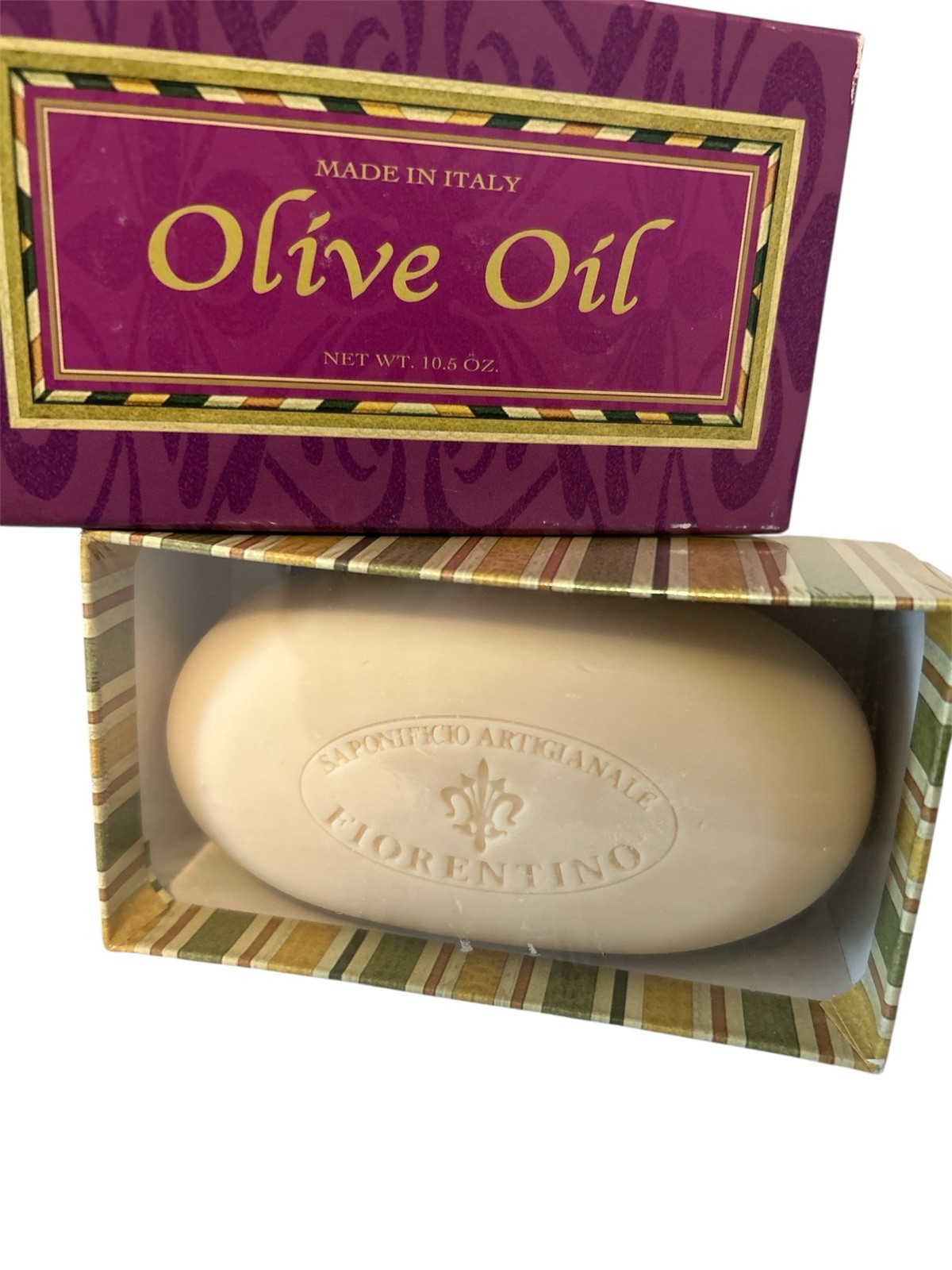 SAPONIFICIO ARTIGIANALE FIORENTINO- OLIVE OIL Scented Bar Soap Italy 15.5 Oz