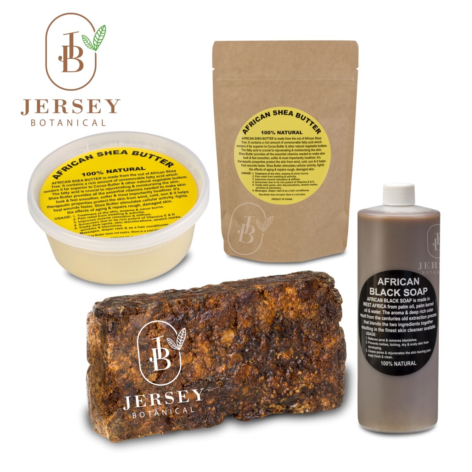 Raw African Black Soap 4 oz 100% Raw Unrefined Natural Organic Grade A Wholesale