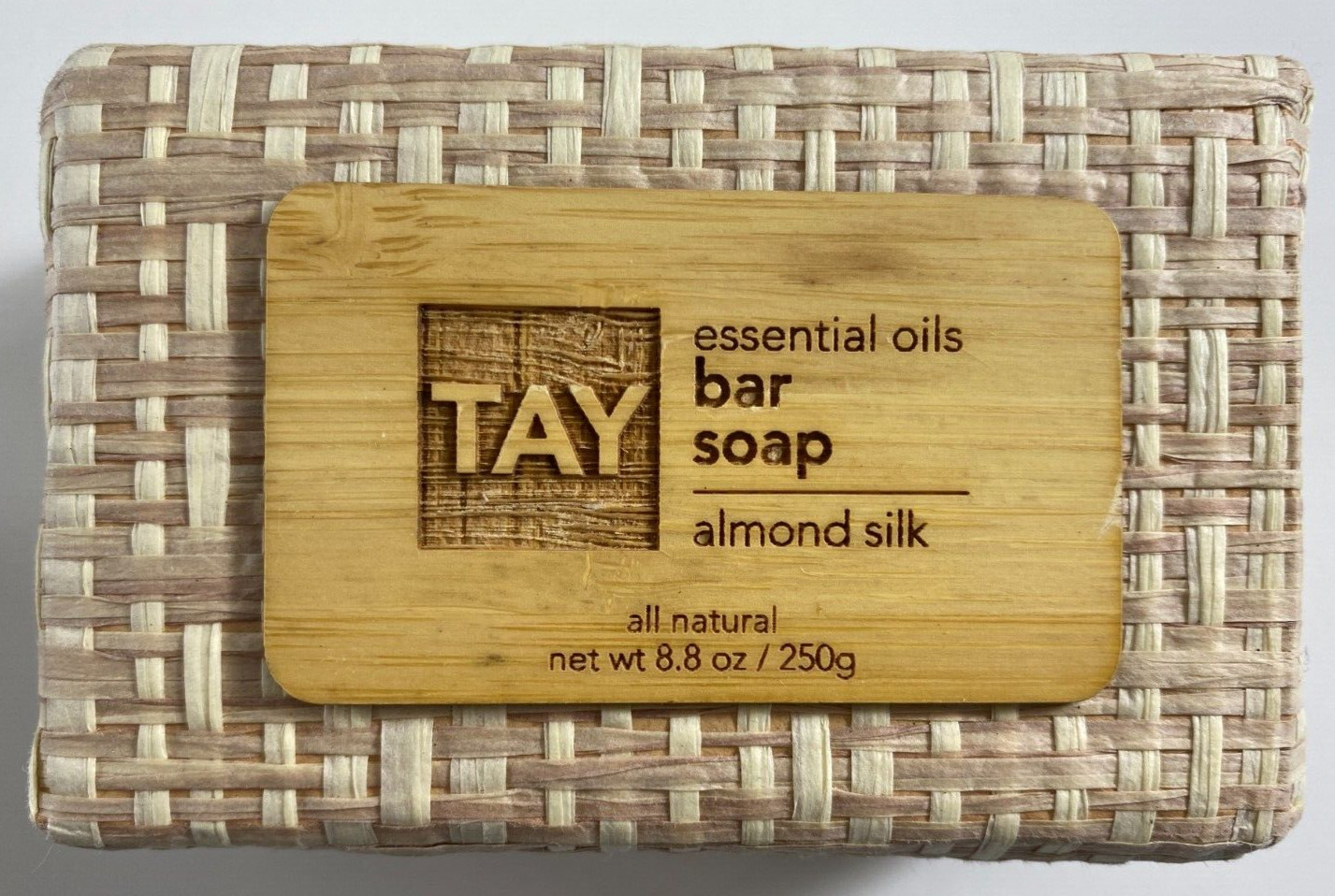 TAY Essential Oils Bar Soap Almond Silk Natural Organic Vegan Ingredients 8.8 oz