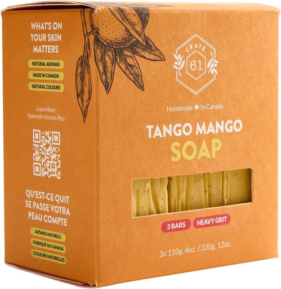Tango Mango Bar Soap – Artisan Handmade, Organic & Biodegradable Pack of 3