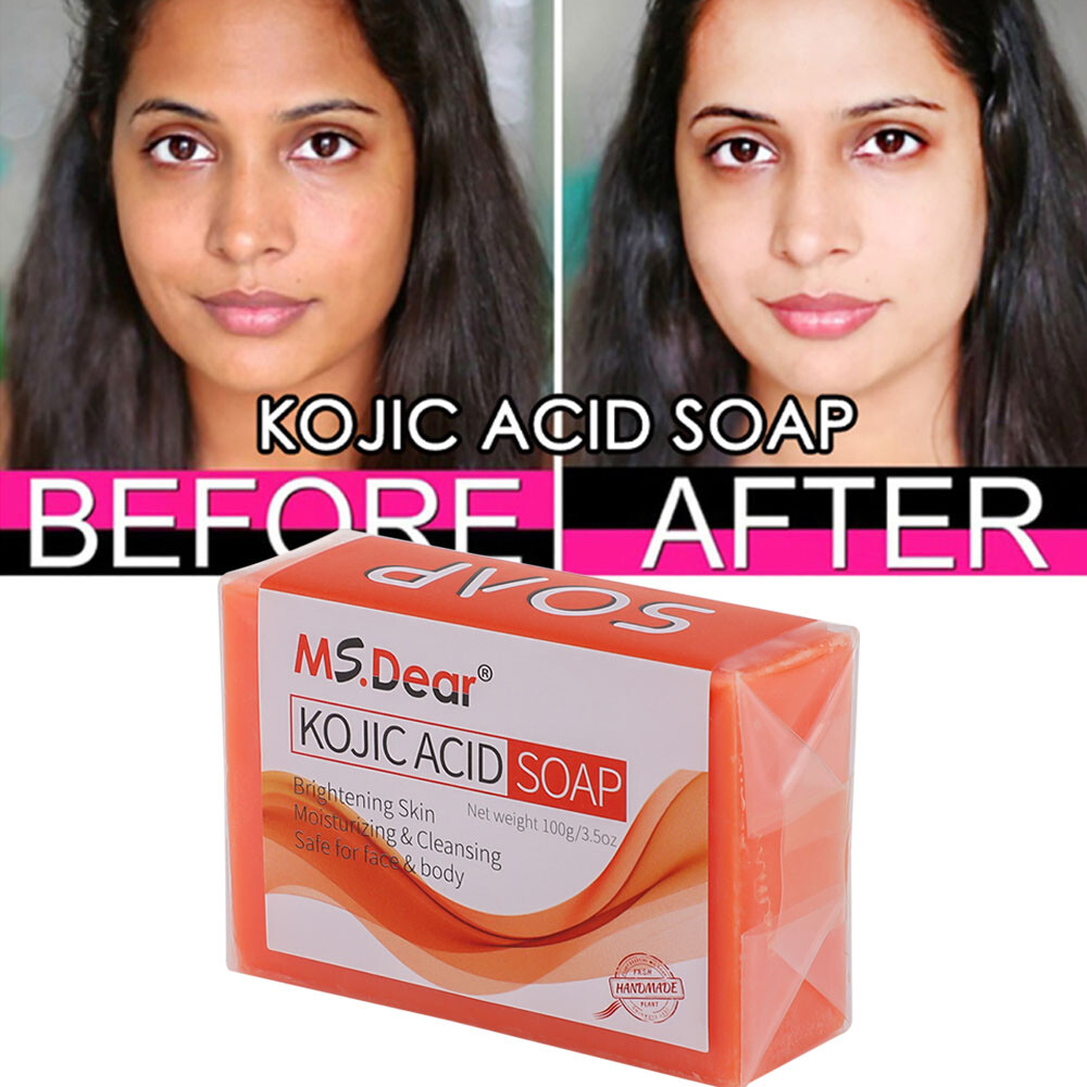 KOJIC Acid Face Body Cleanser Soap for Dark Spots Skin Lightening & Whitening