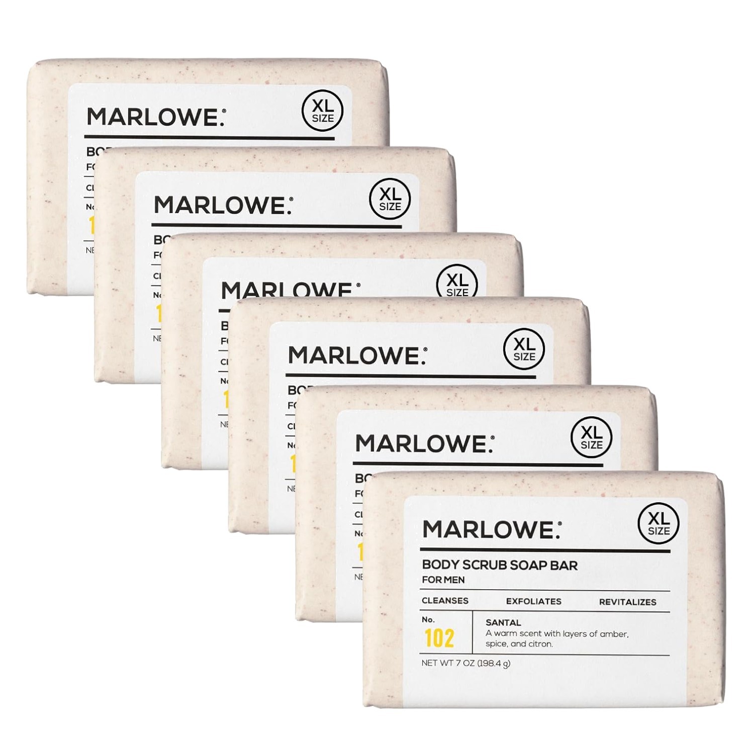 Exfoliating Soap Bars, Santal Scent