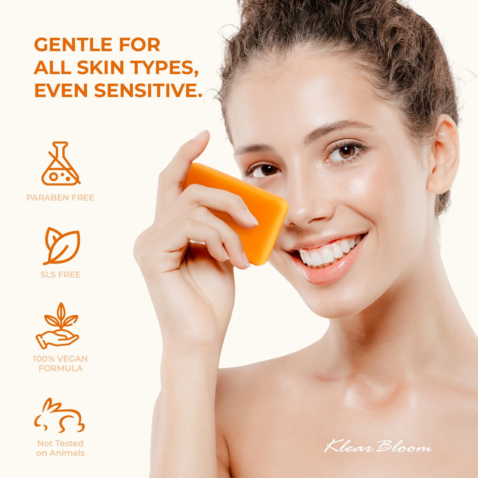 Kojic Acid Soap Turmeric Soap Bar for Dark Spots Brighten Moisturiz 105g x 2 Bar
