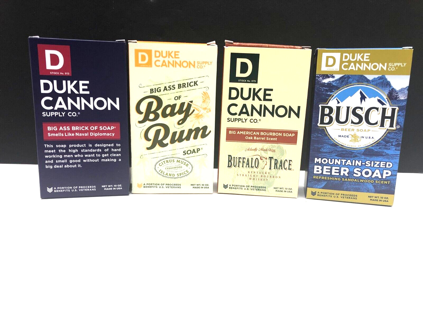Duke Cannon Big Ass Brick Naval Diplomacy/Bay Rum/Busch Beer/Buffalo Trace Soap