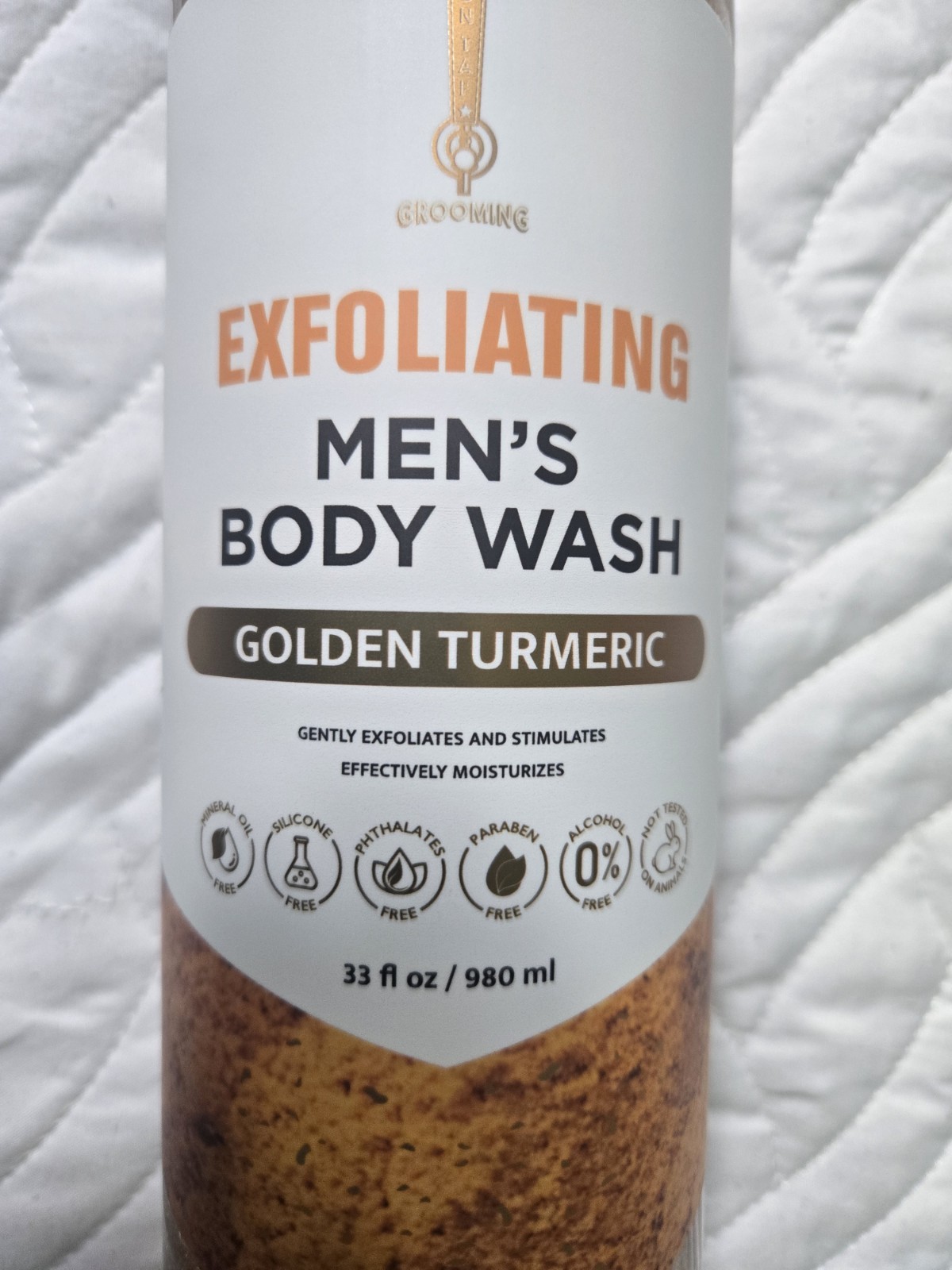 Golden Turmeric Men’s Body Wash 33oz + Provence Turmeric Kojic Soap Bar…