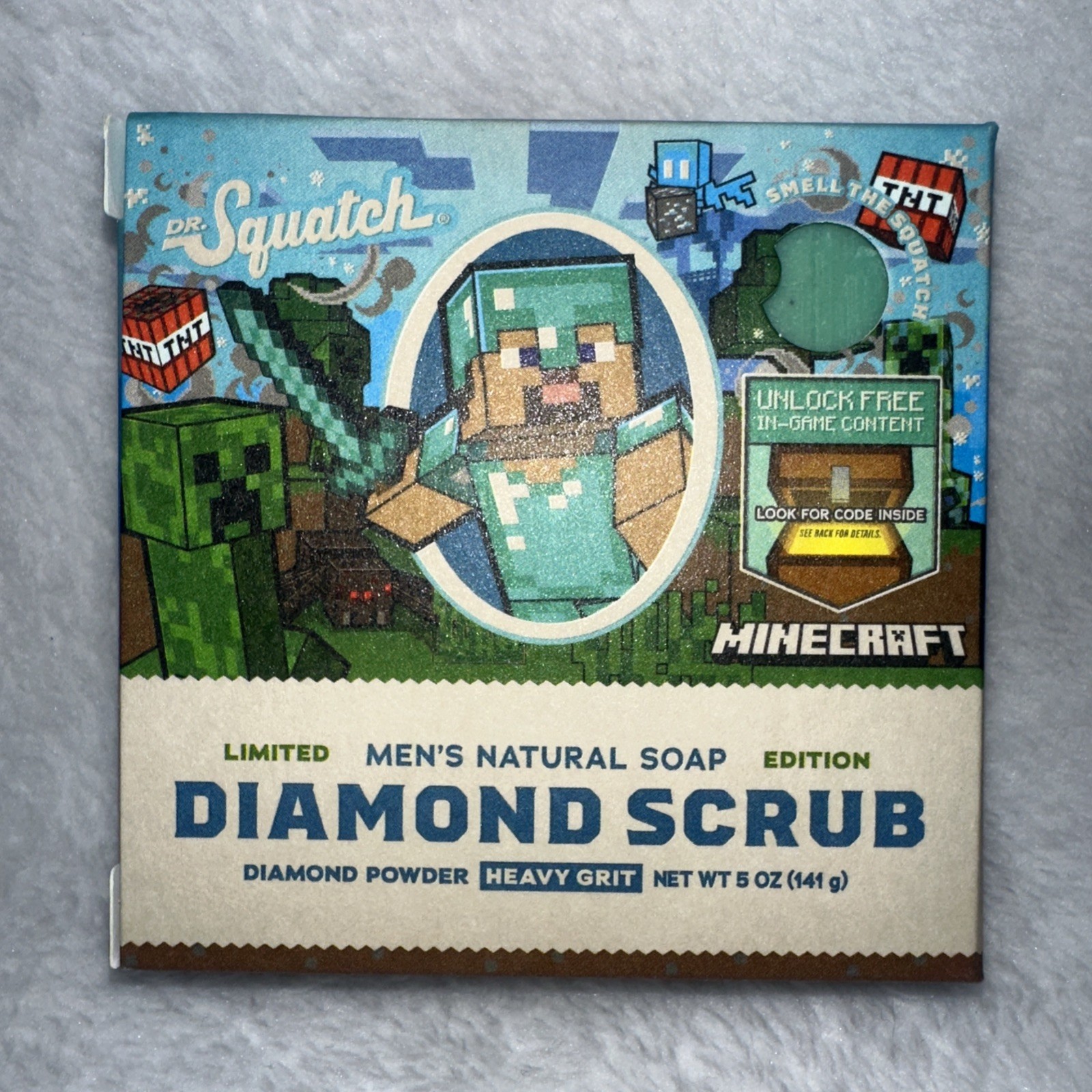 Dr. Squash Minecraft (diamond scrub soap) – in game content – LIMITED EDITION