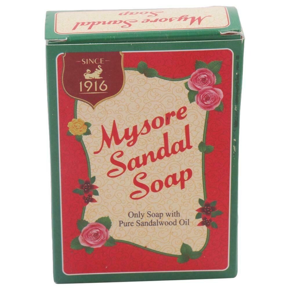 1 X 75 gm Mysore Sandal Bath Soap Bar, ORIGINAL of Karnataka Soaps Ltd.