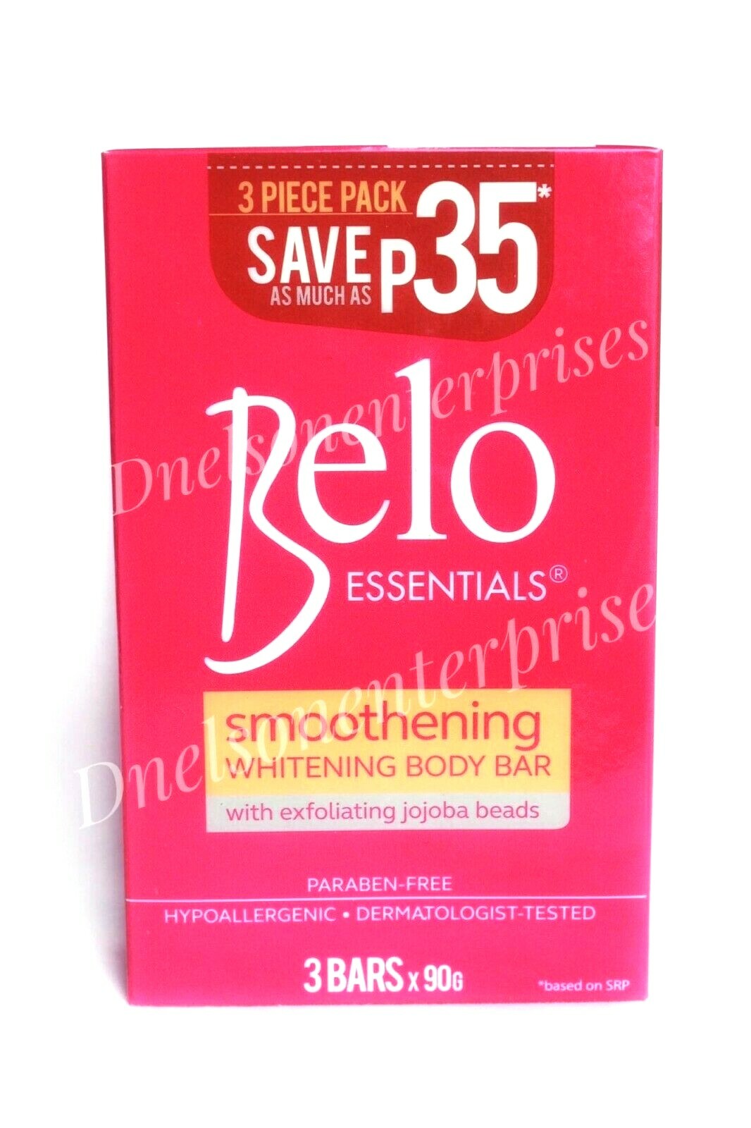 6 Bars x 90g BELO ESSENTIALS Smoothening Whitening Body Bar Soap Flawed Boxes
