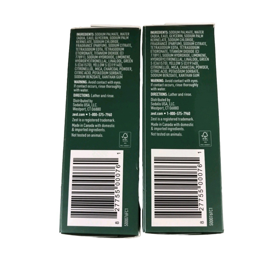 NEW! ZEST (2-BARS) 7.05 Oz. (200g) Bar ●BRUT● Moisture Bar 🫧 With Brut Scent.