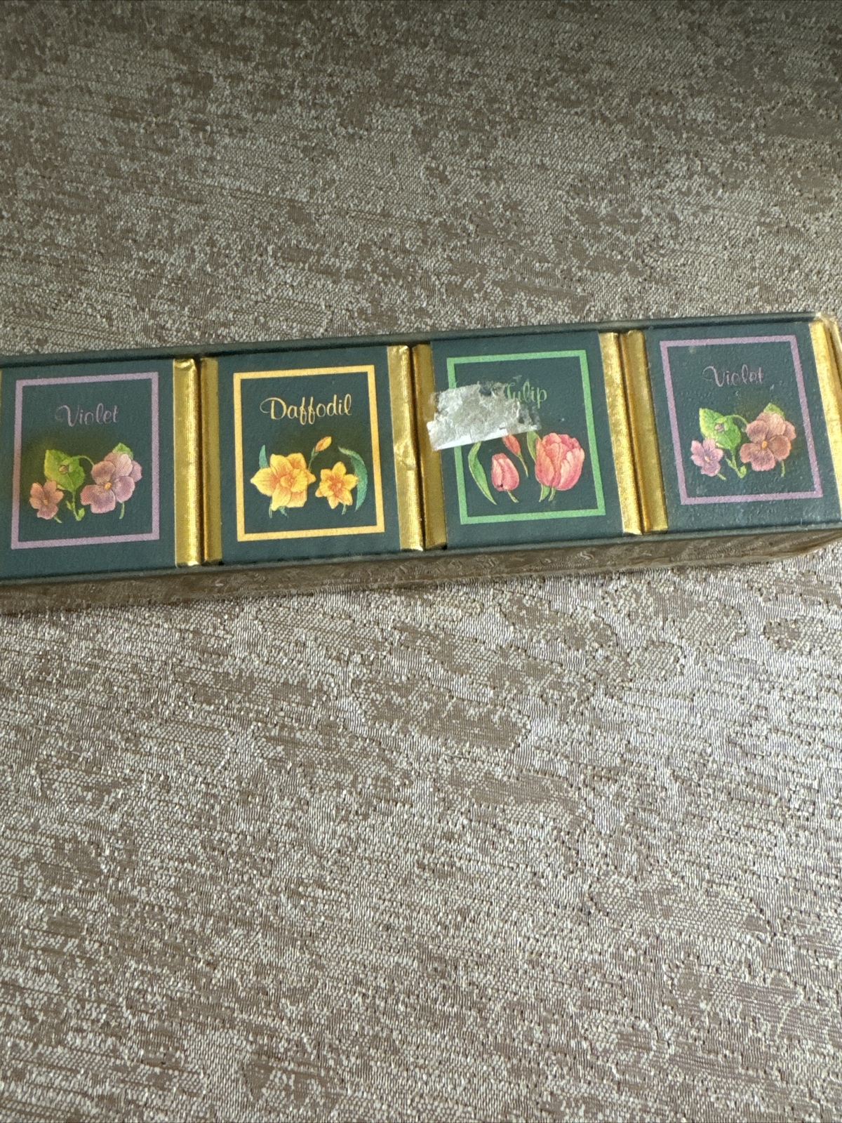 New Ben Rickert English Bath Cubes-, Rose,Lily,VioletDaffodil, Tulip And Violet