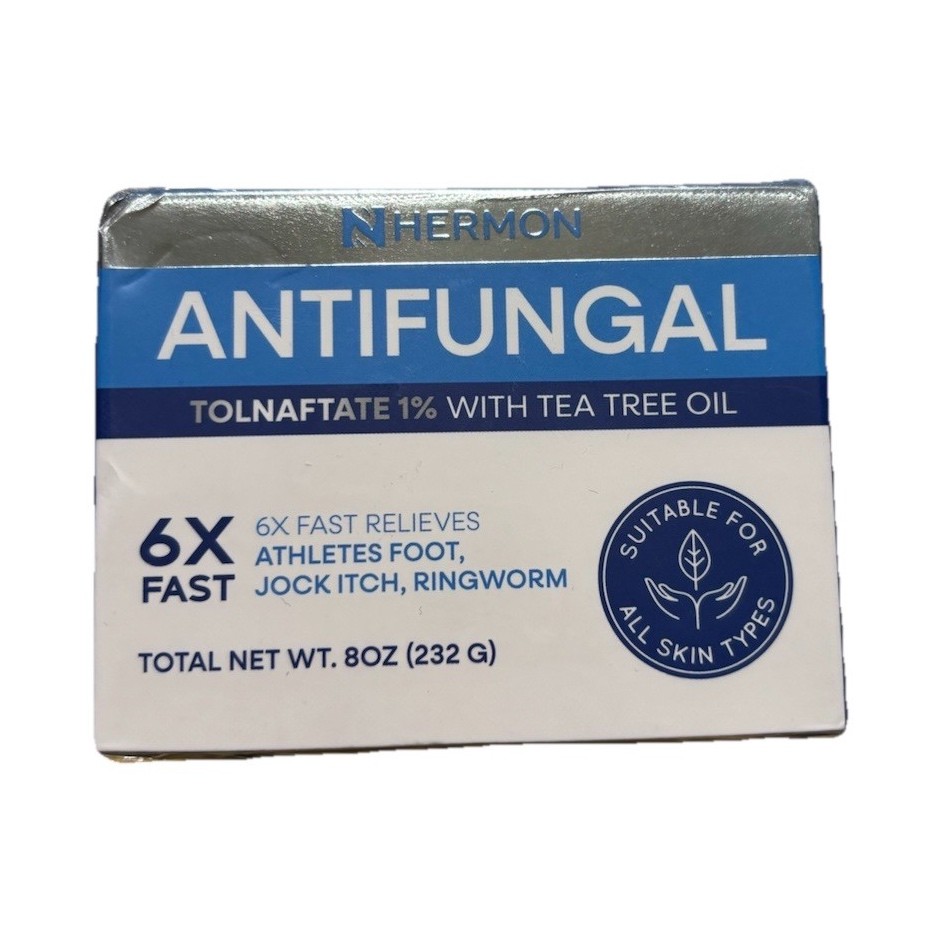 Hermon Antifungal Moisturizing Soap Tolnaftate 1% Tea Tree Oil 8 oz