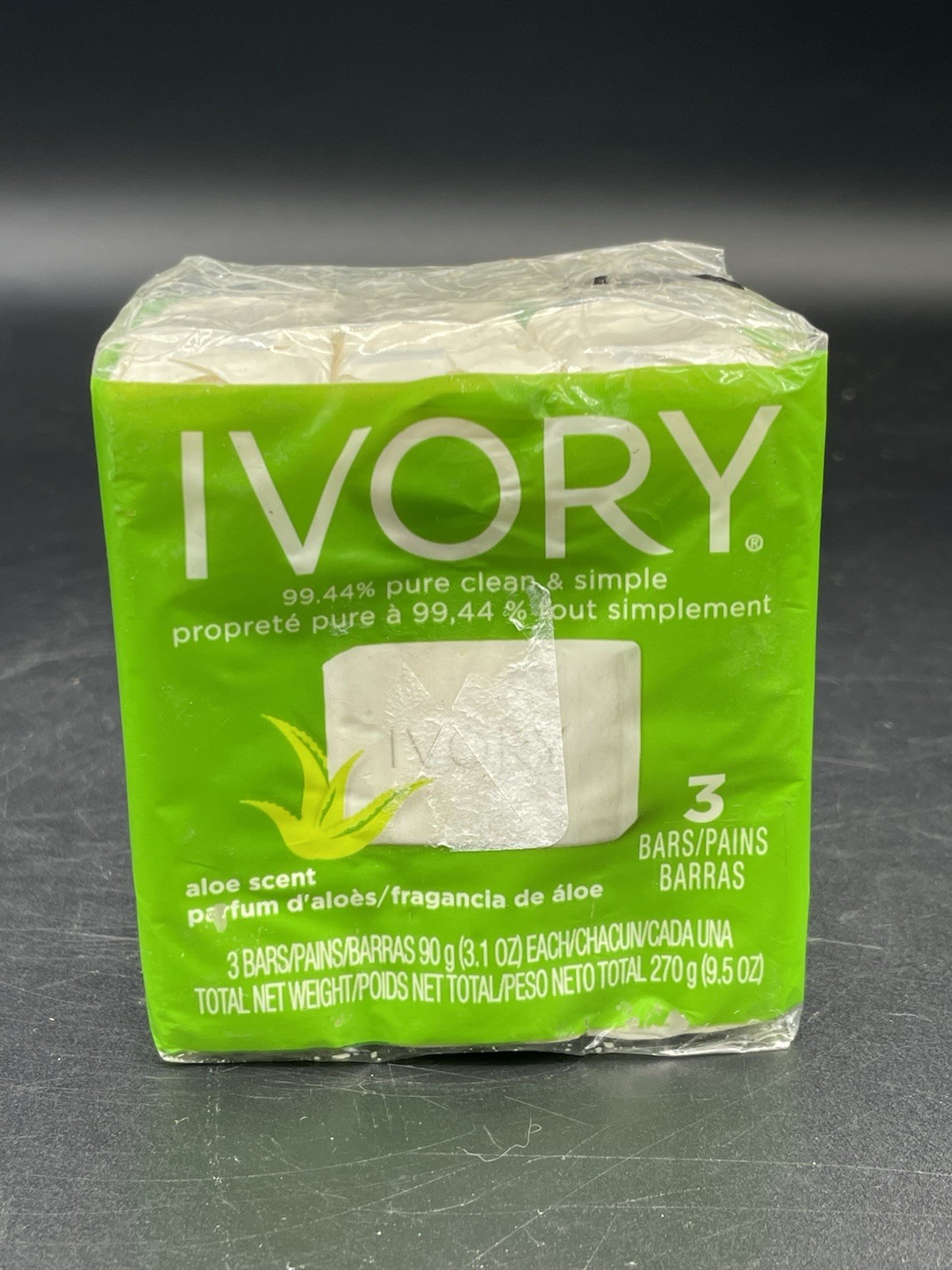 New In package Ivory Bar Soap Simple Soft Smooth Skin Aloe Vera – 3 – 3oz Bars