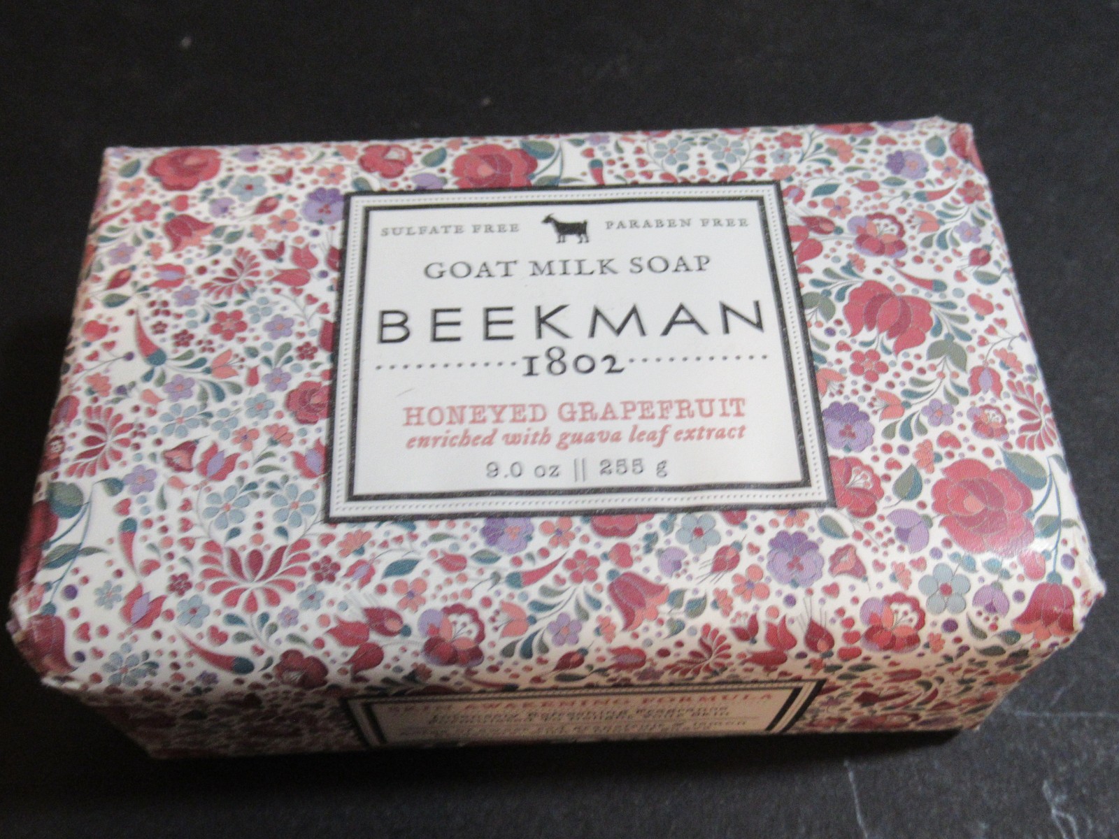 2 Beekman 1801 Goats Milk Soap Bars Honeyed Grapefruit Spring Blossom Orig Wrap