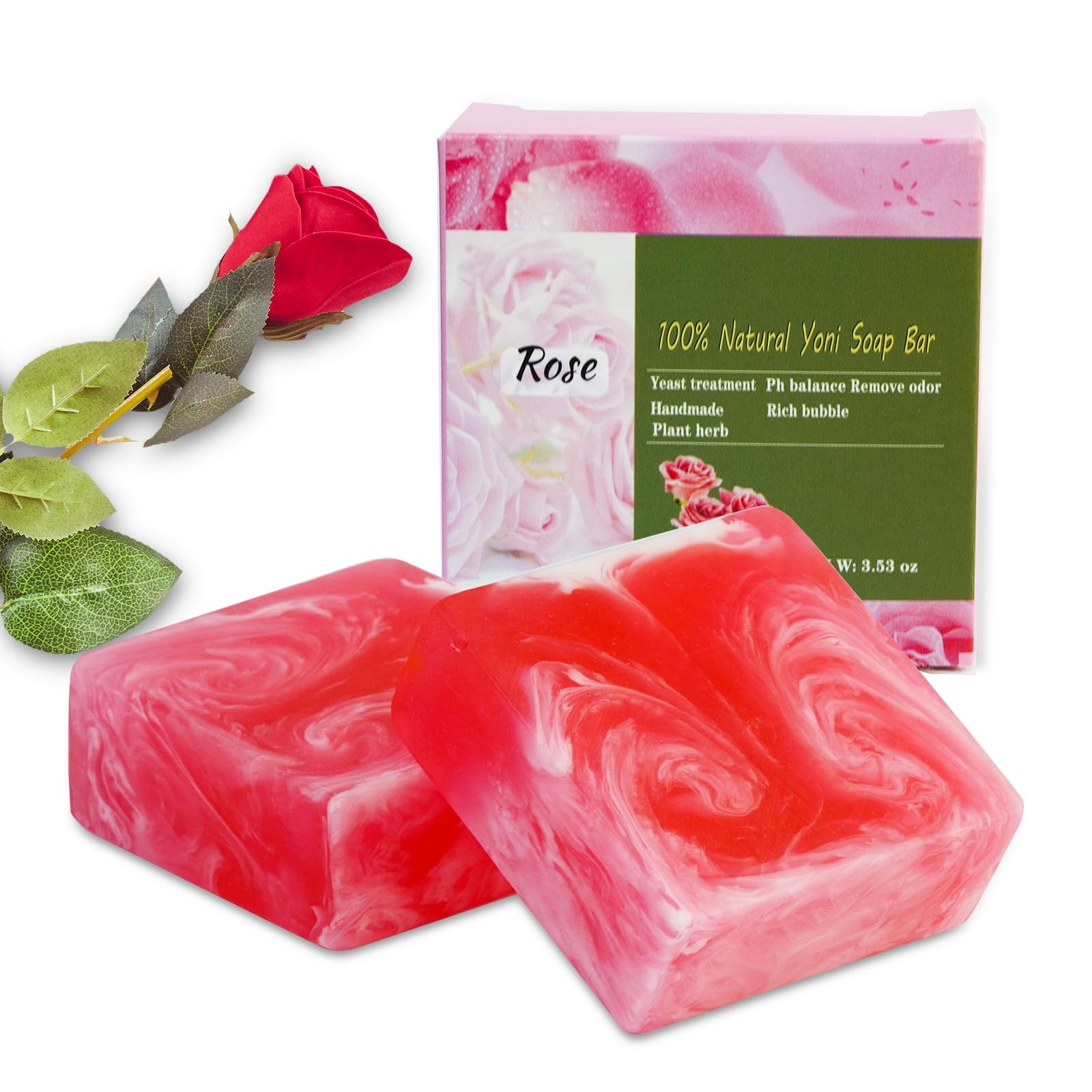 2 PCS Yoni Soap Bars for , 100% Handmade Natural PH Balanced & V Cleansing So…