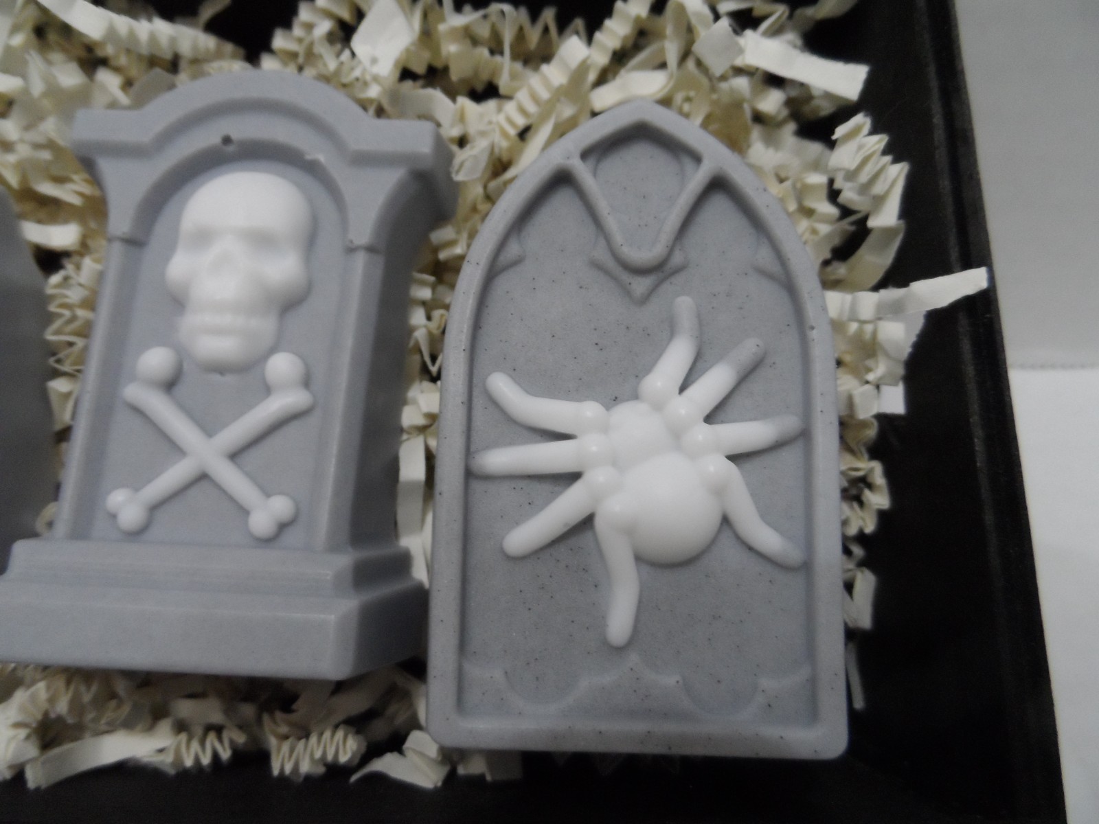 Skulls, Spiders, Tombstones Halloween Decorative Soaps