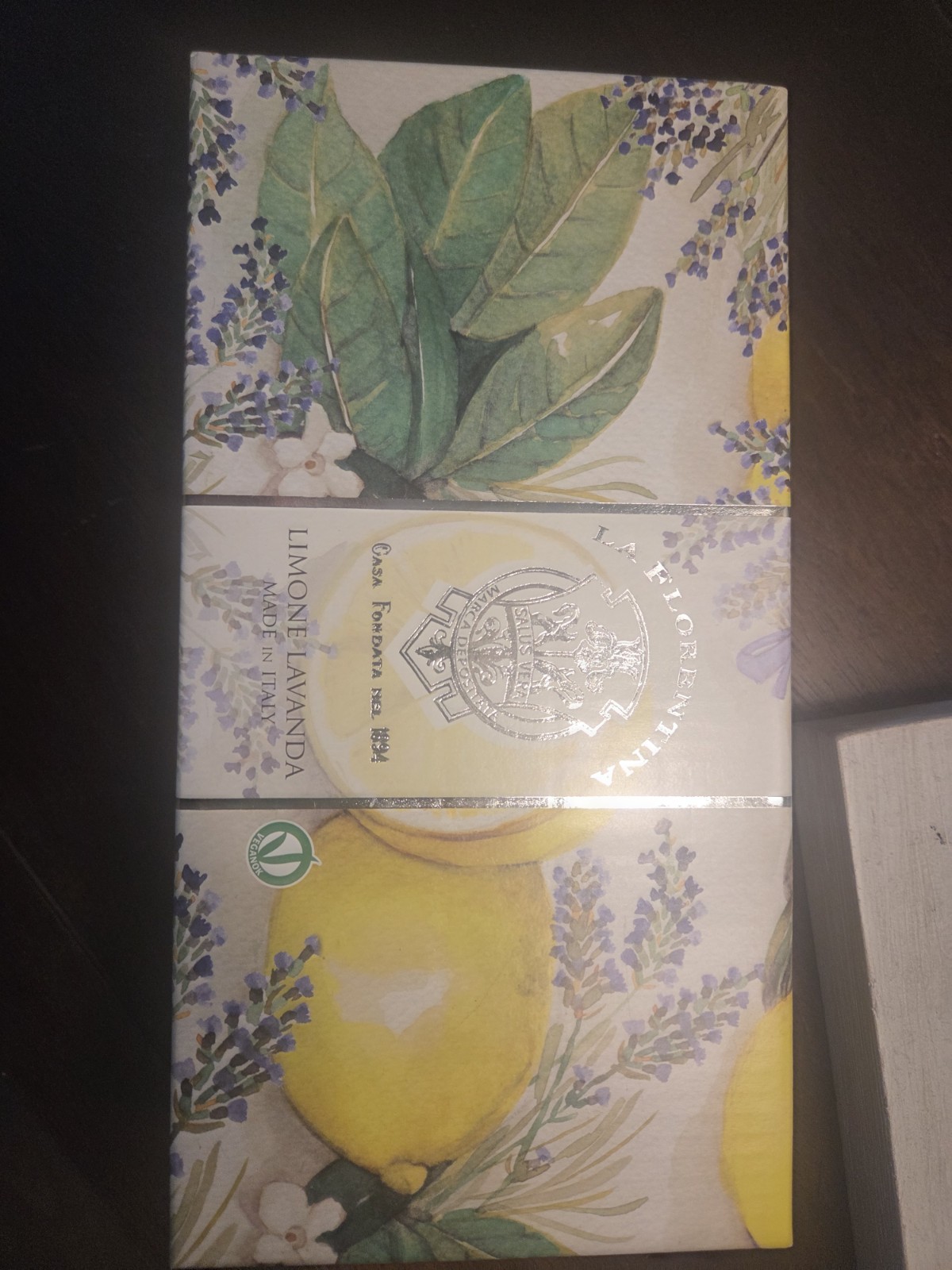 La Florentina 3×5.3 oz Luxury bar soap set Limone Lavanda Lemon Made In Italy