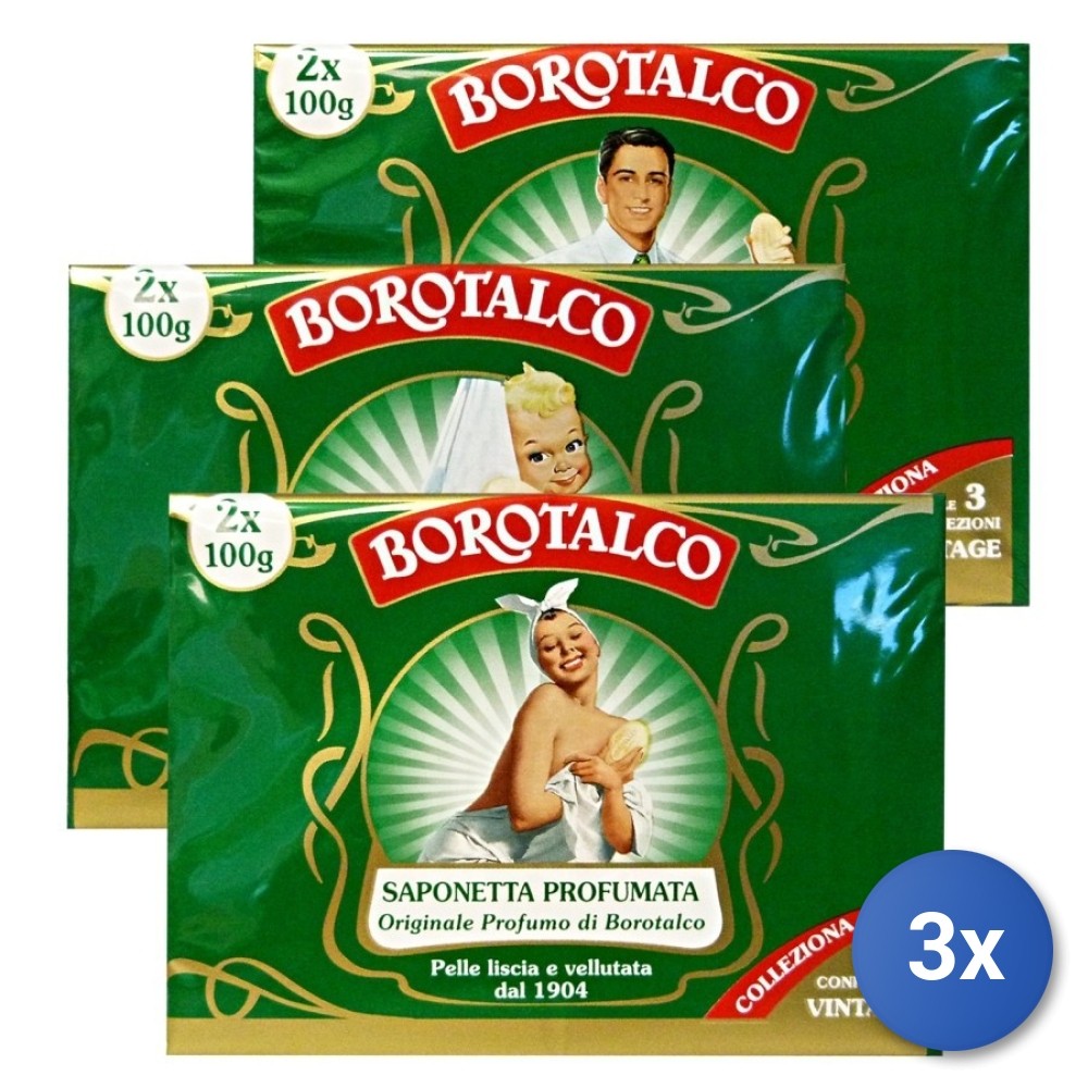 3X Borotalco Soap 100 Grams 2 Pieces
