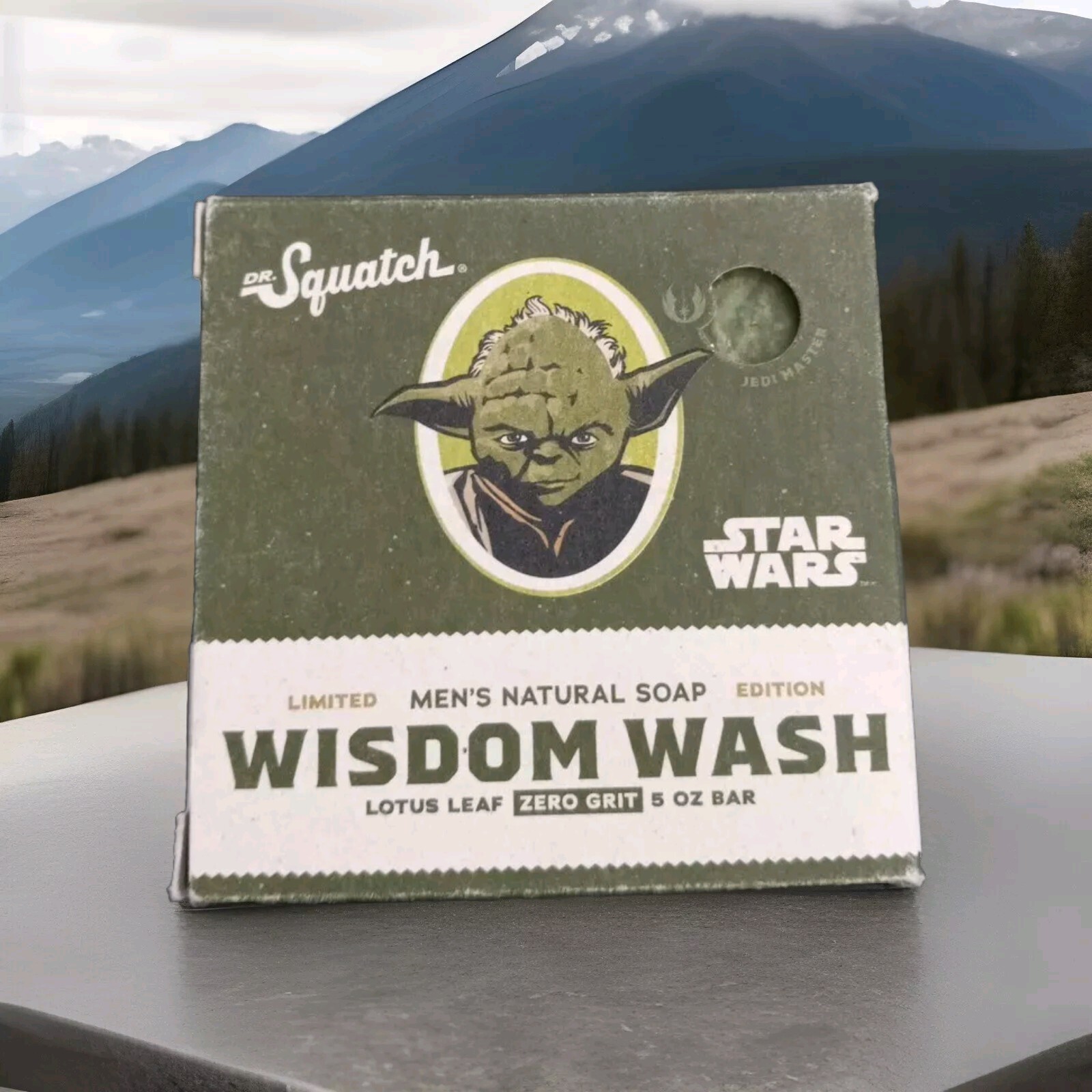 Disney Star Wars Yoda Dr Squatsh Wisdom Wash limited GQ Mens Natural Soap Lotus