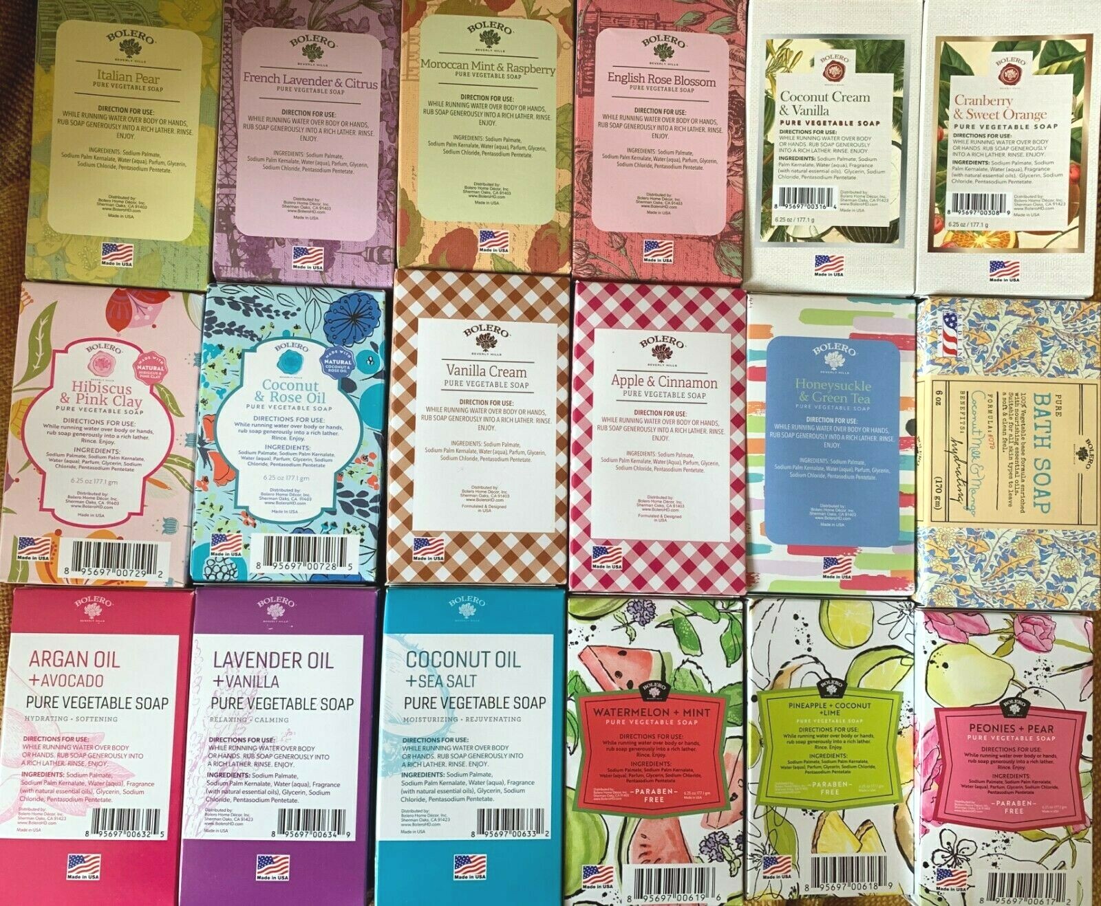 BOLERO***Pure Vegetable Or Plant~Based Soap***yOU chOOsE Scent(s)~~NEW~~SEALED