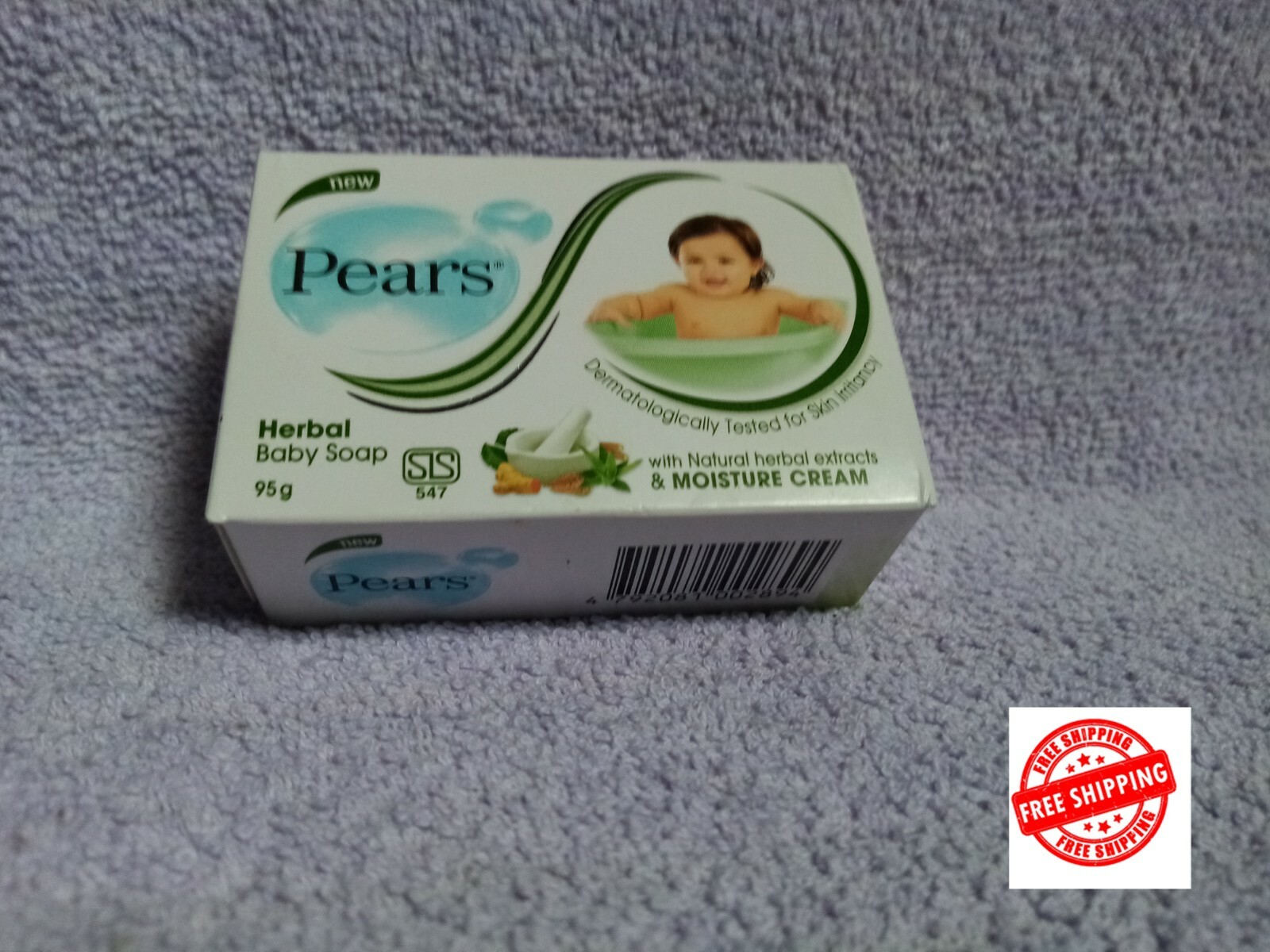 Soap Pears Baby Moisture Natural Herbal PEARS Germ Killing BABY SOAP Pure Soft