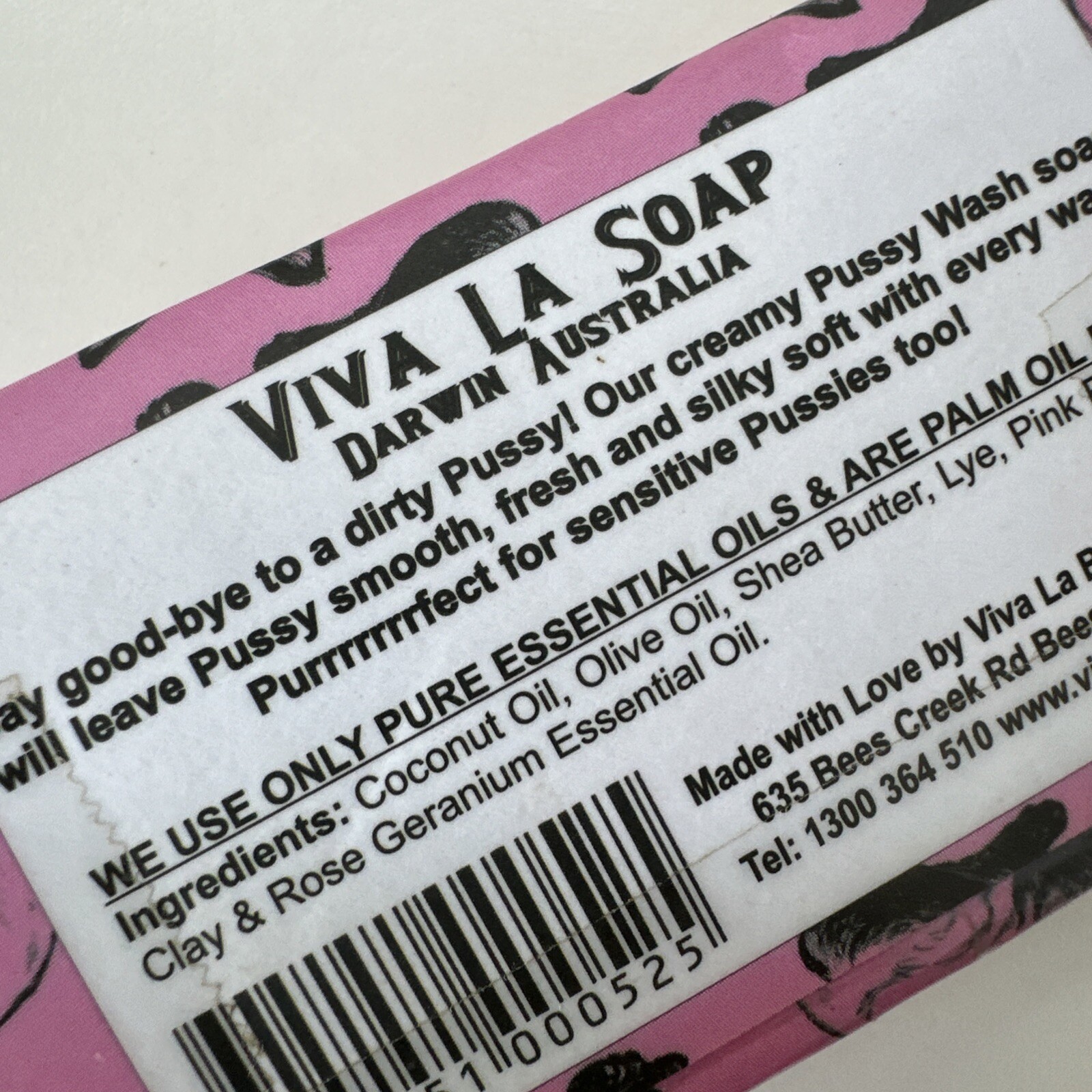 Viva La Soap Pussy Wash Soap 140gr Essential Oils
