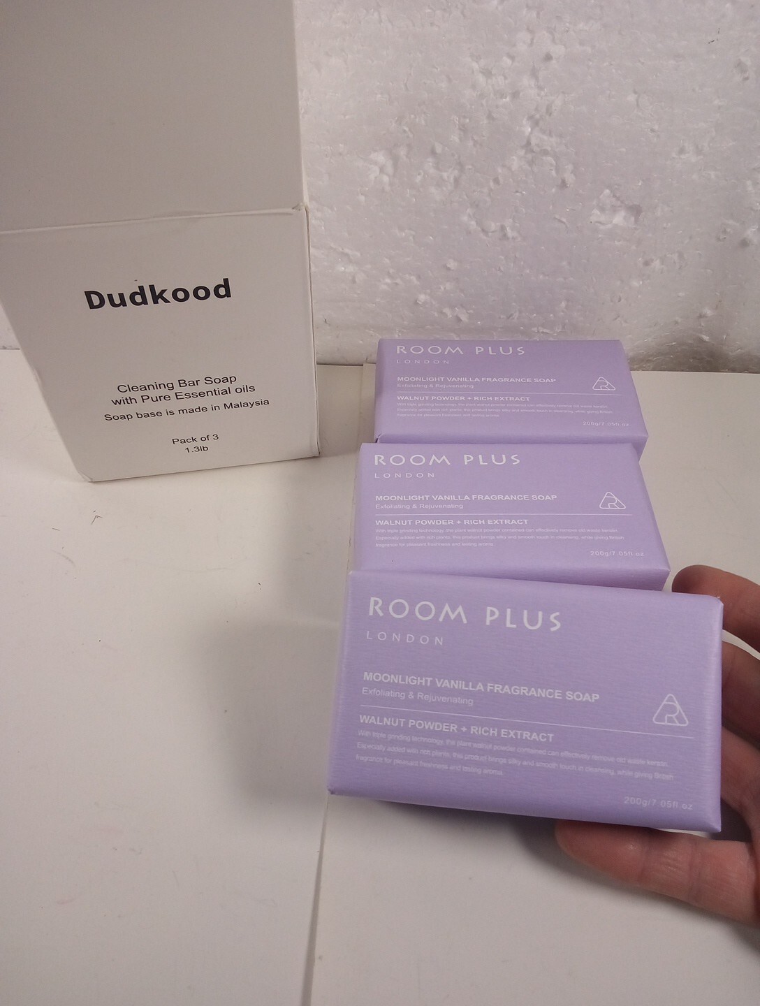 Dudkood Cleaning Bar Soap With Pure Essential Oils Made In Malaysia Pack Of 3