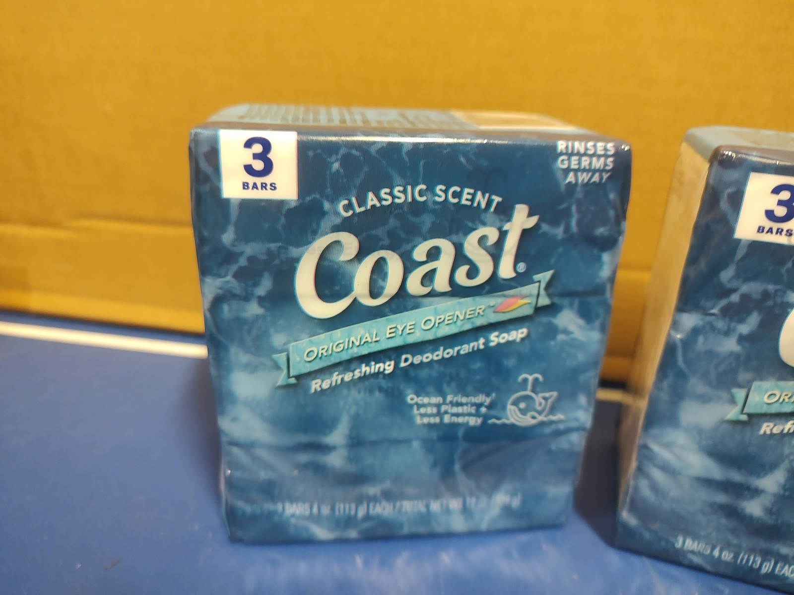 2 Ea Coast Classic Scent 3 Bars Of Soap, 4oz, Tot 6 Bars