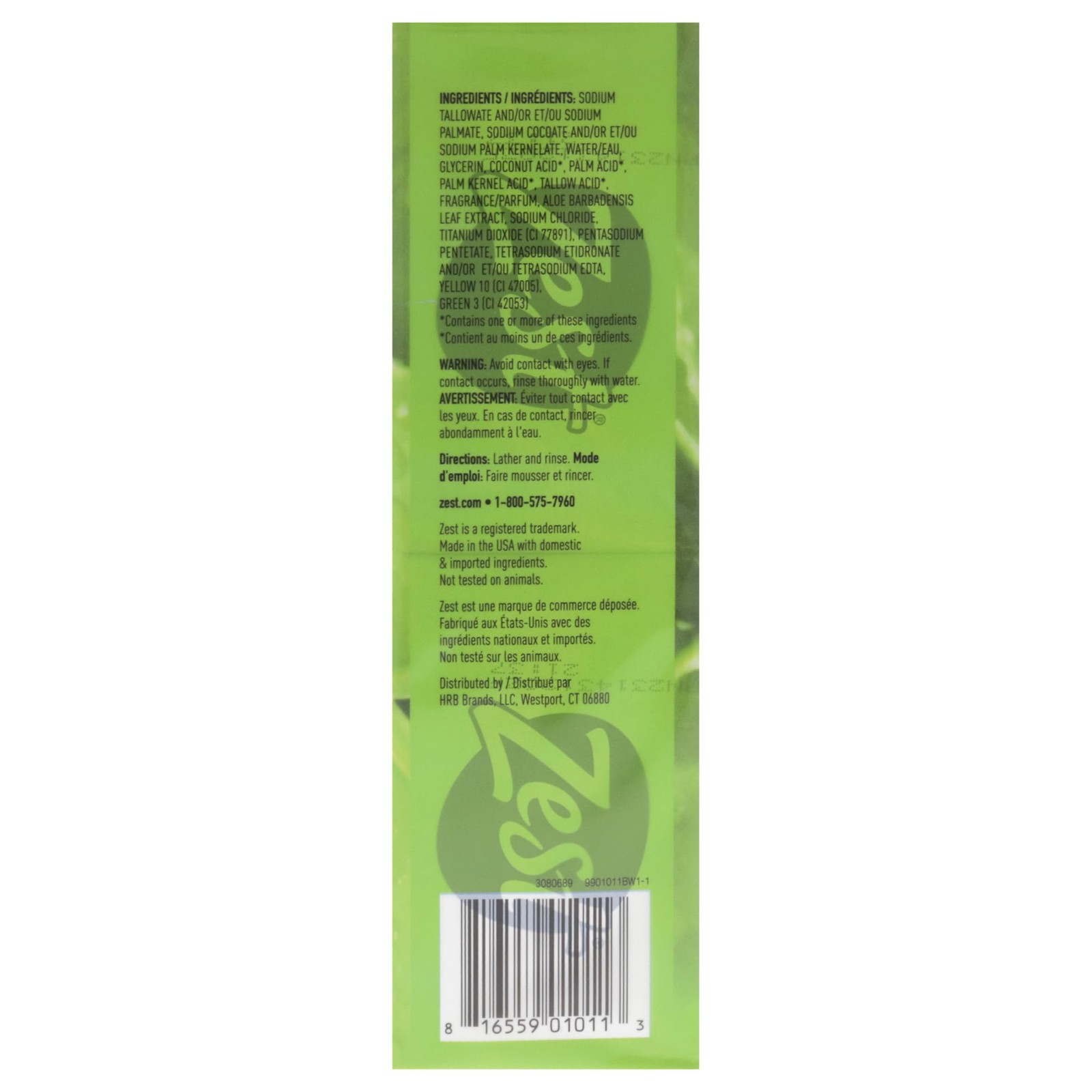 Zest 8-Bar Bath Size Soap, Fresh Aloe, 4 4 Ounce (Pack of 8), Aloe