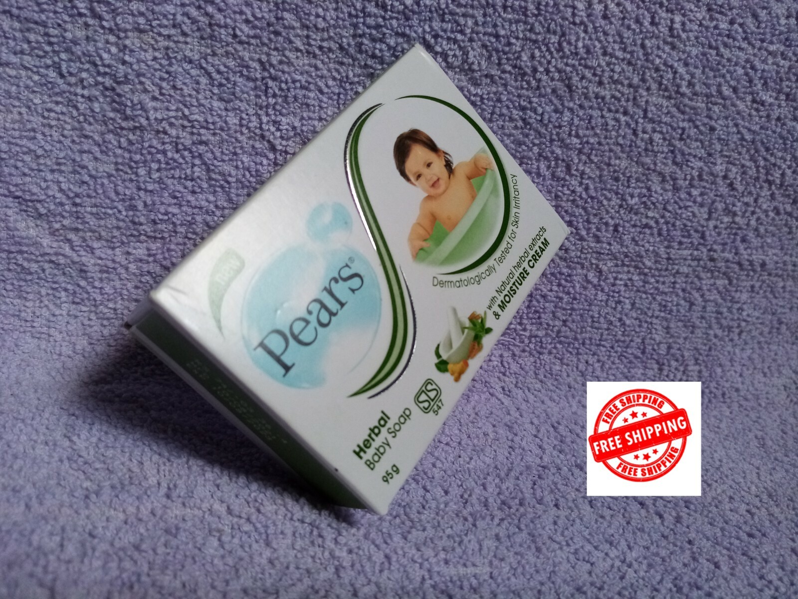 Soap Pears Baby Moisture Natural Herbal PEARS Germ Killing BABY SOAP Pure Soft