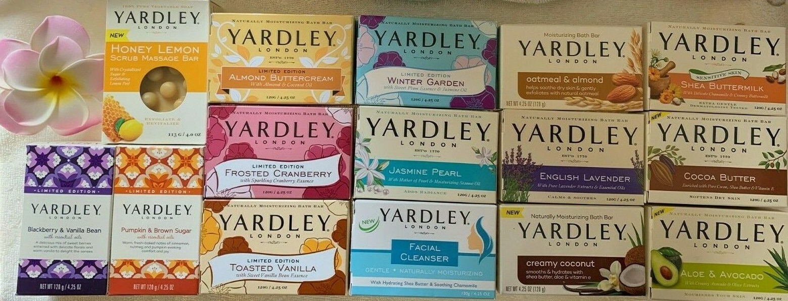 YARDLEY LONDON Moisturizing Bath Bar***chOOsE yOUr scEnt(s)***FULL SIZES~~~NEW