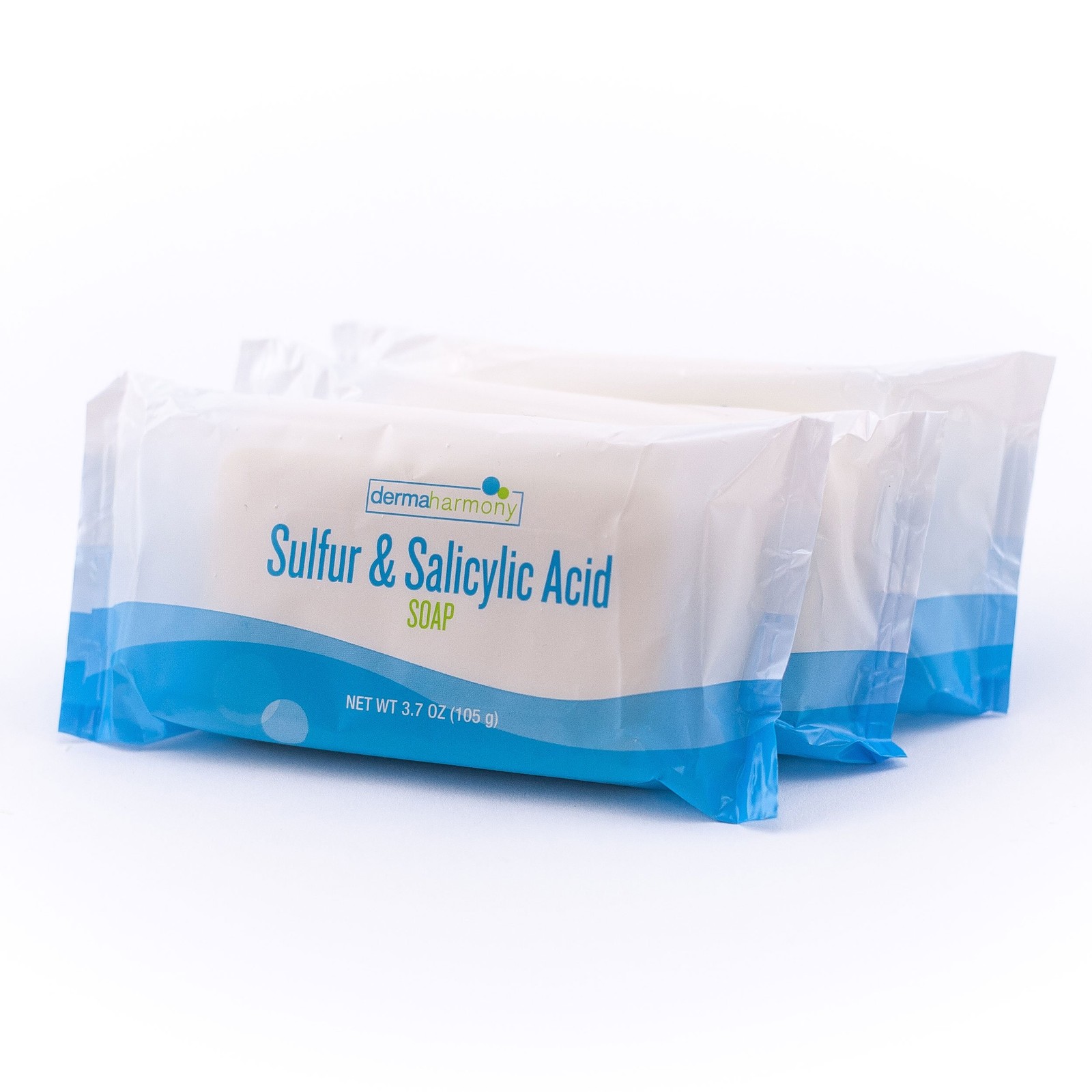 Sulfur and Salicylic Acid Bar Soap 3.7 oz – (Made in the USA) (3 Bars)
