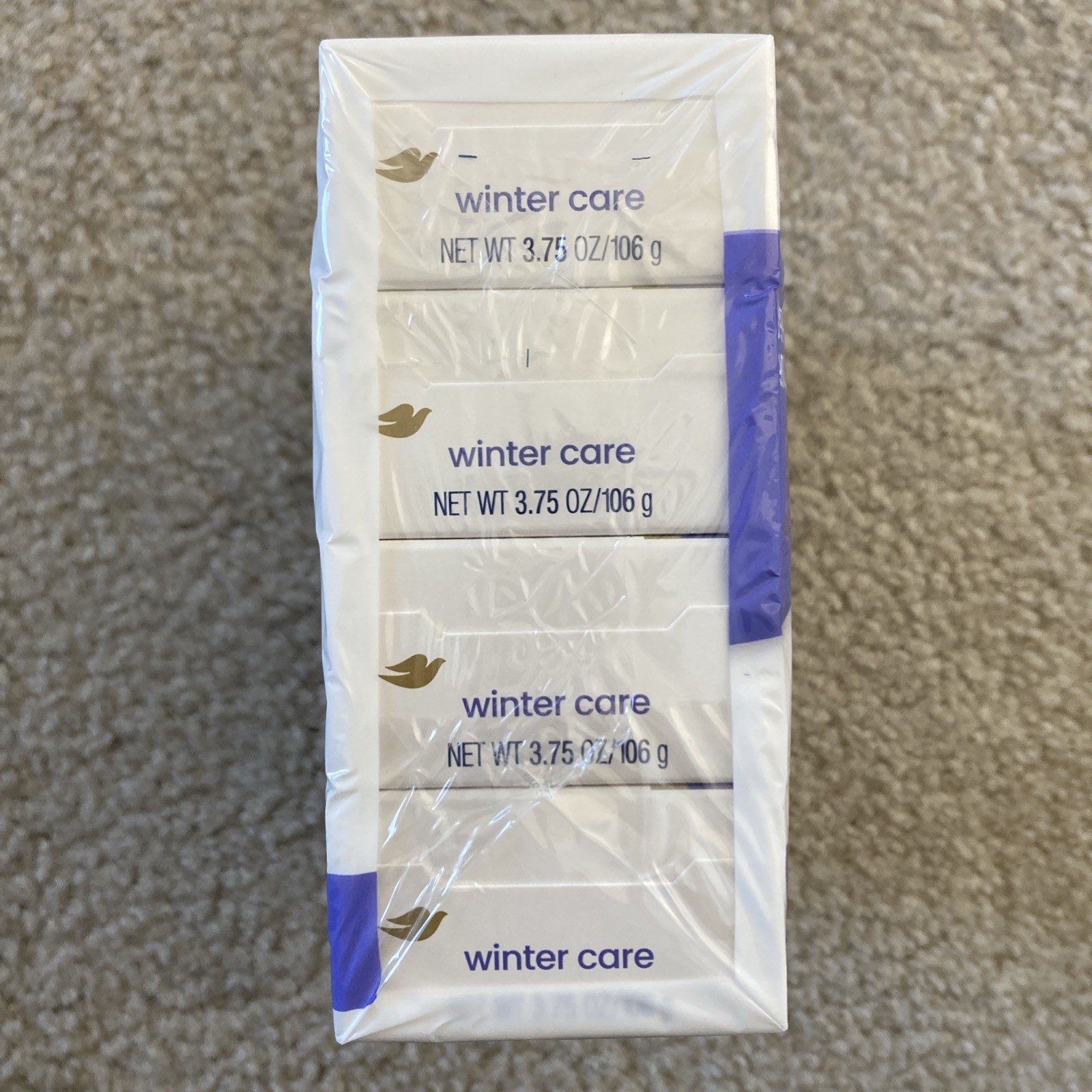 Dove Winter Care Moisturizing Cream Beauty Bar 8 x 3.75 oz NOS Discontinued!