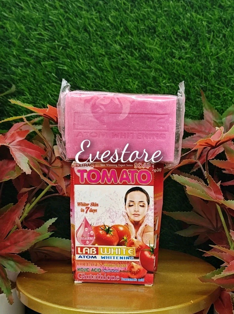 1× Bar Lab white Tomato Extract Atom Whitening Soap 7days 💯👌💥