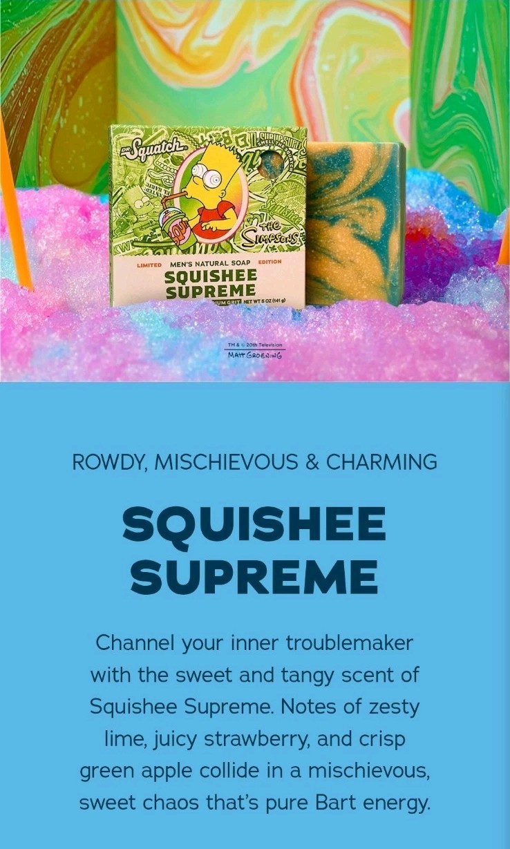 Dr. Squatch x The Simpsons Natural Soap Set [4 Pk]