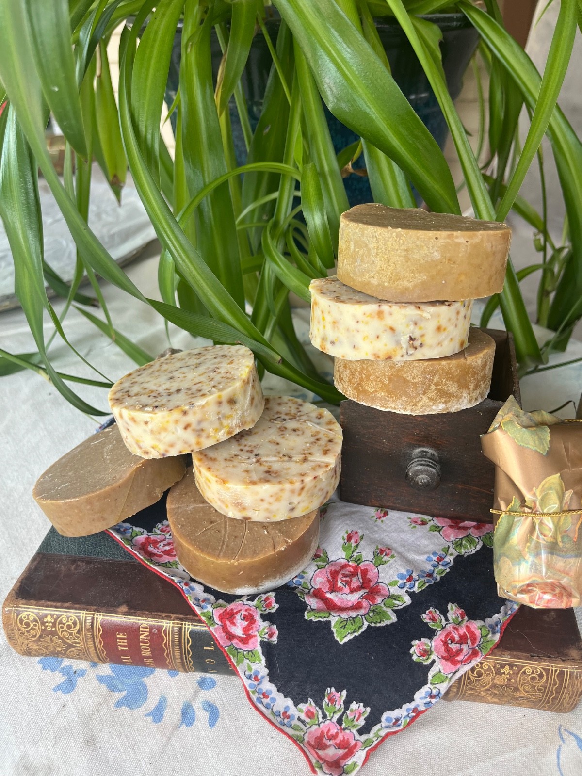 Homemade Tallow Soap Multiple Scents made with Wildflowers