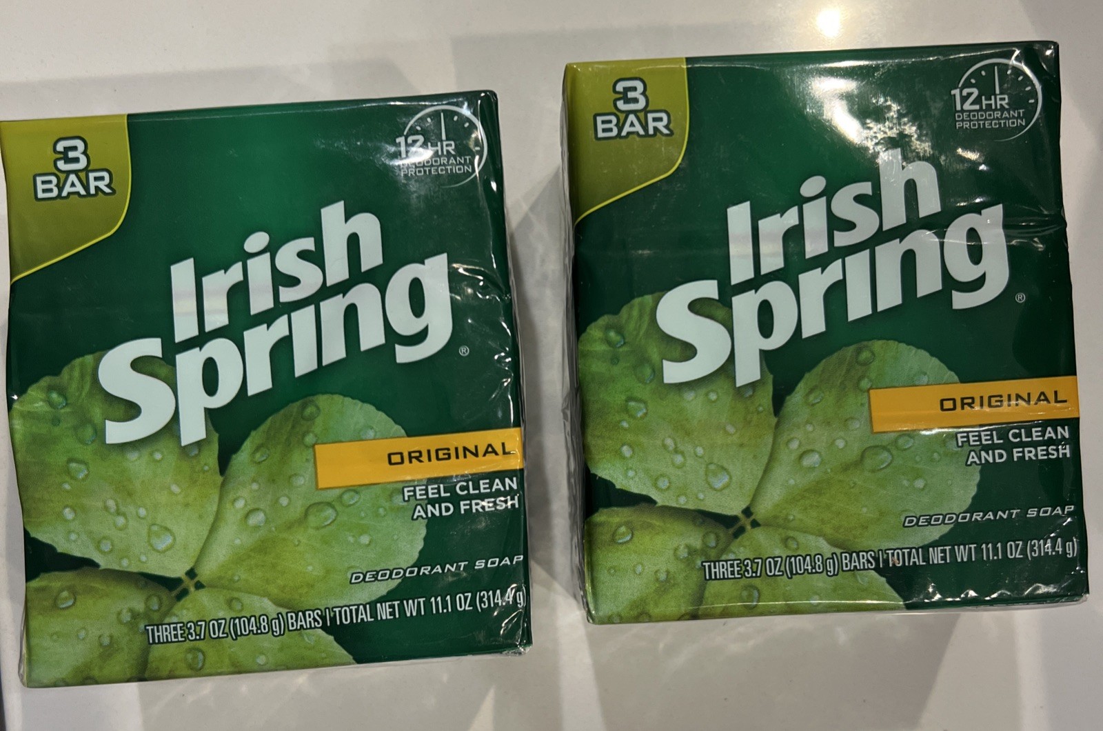 Irish Spring Original Soap 3 Bar Pks No Flaxseed/Linseed Oil Lot Of 2 For 6 Bars
