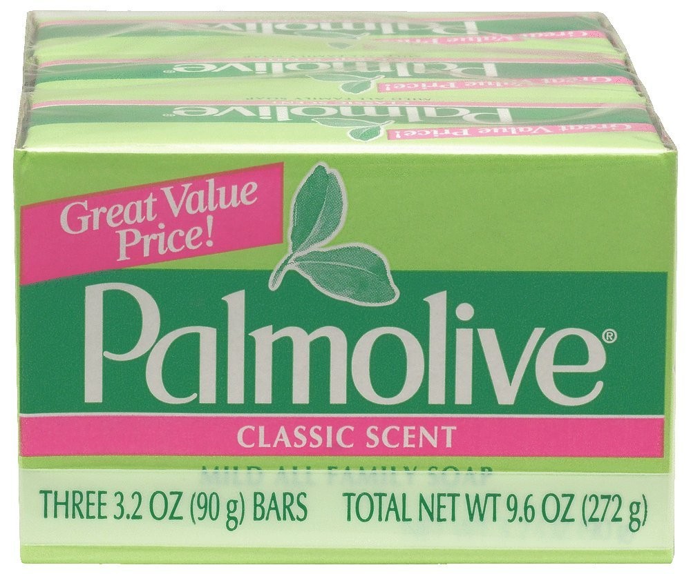 Palmolive Bath Bar Soap, 3.2 oz.. Bars, 3-Count 9.6 Ounce (Pack of 1)