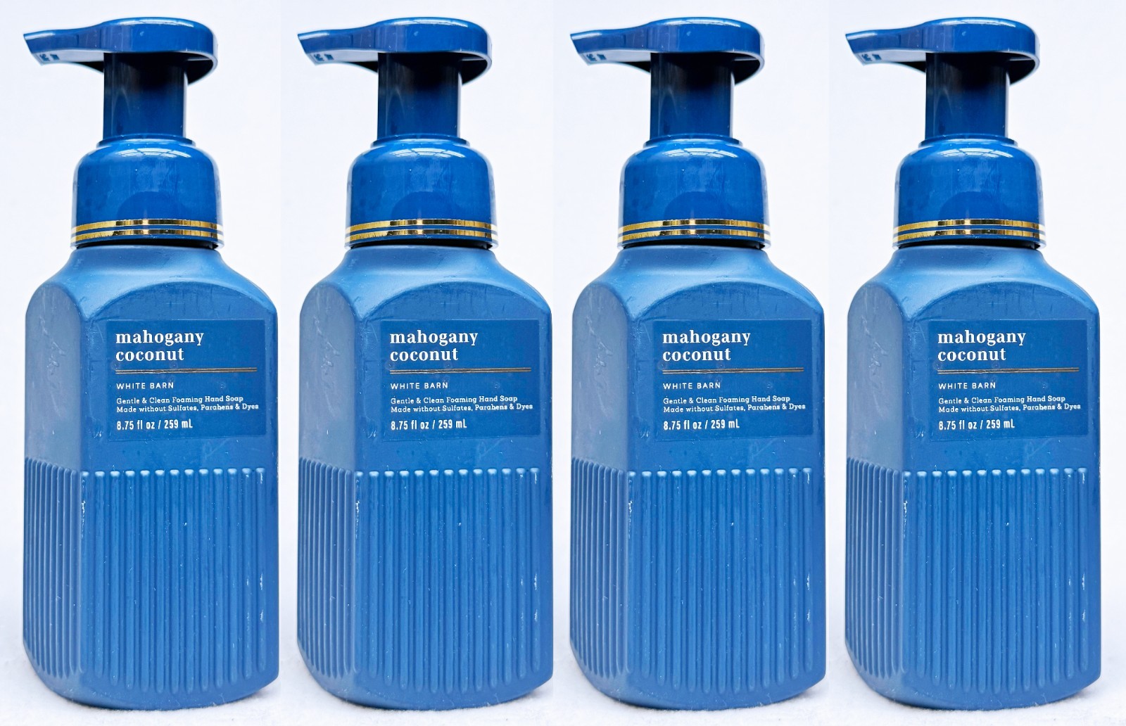 4 Bath & Body Works MAHOGANY COCONUT Gentle Foaming Hand Soap 8.75 oz