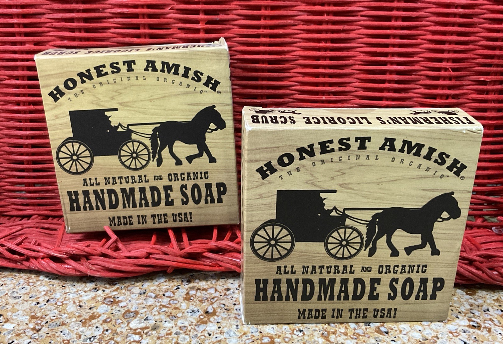 Honest Amish Natural & Organic Handmade Soap-Fisherman’s Licorice Scrub / 2 Pack