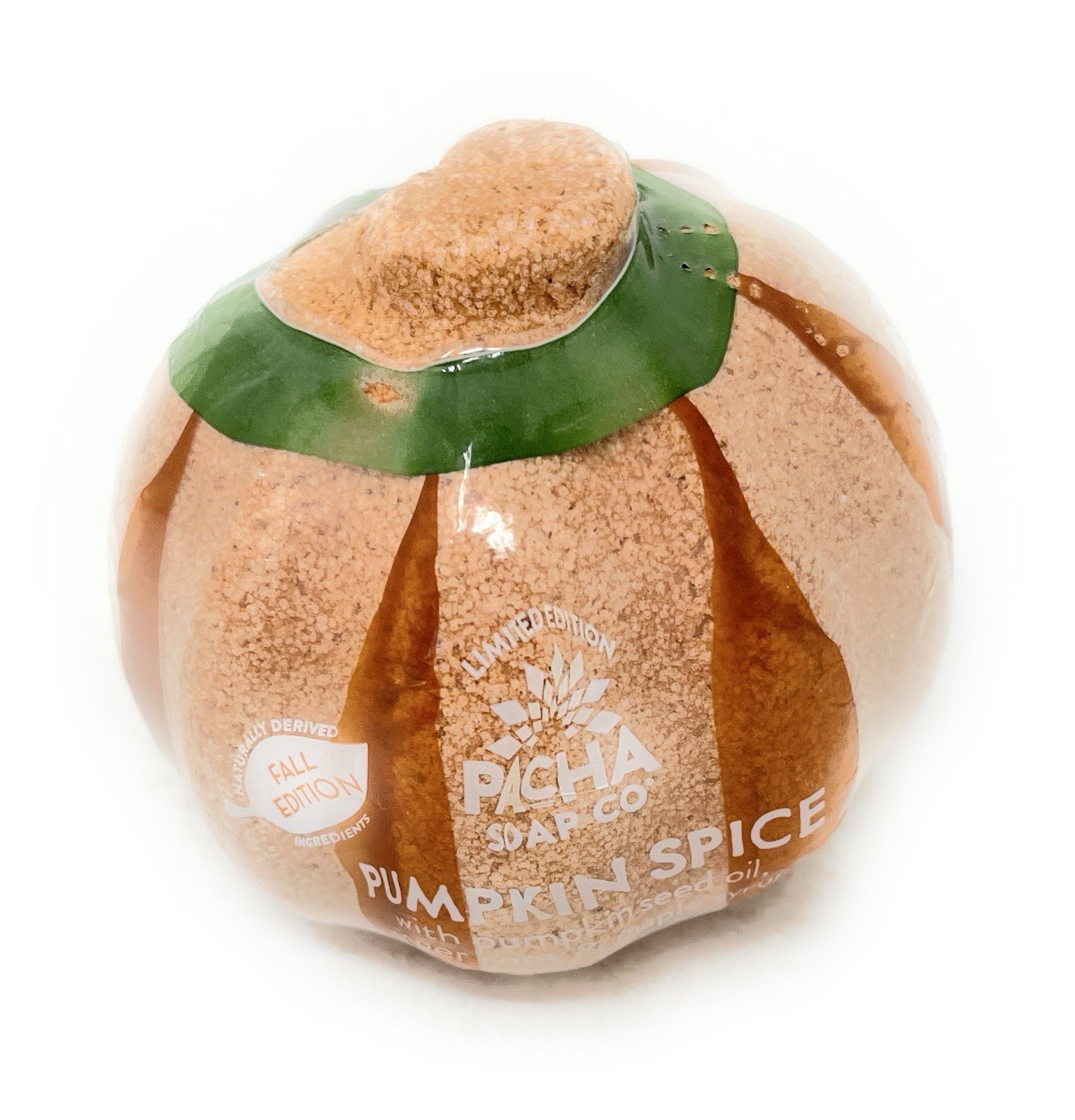 PACHA SOAP Co Pumpkin Spice Whipped Soap Scrub 8 oz & Froth Bath Bomb Bundle