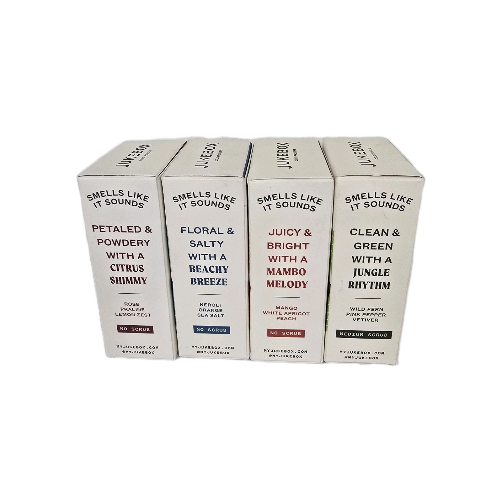 Jukebox Natural Body Soap Bar Soap 4.5oz – Lot Of 4: Rose, Sky Blue, Mango, Wild