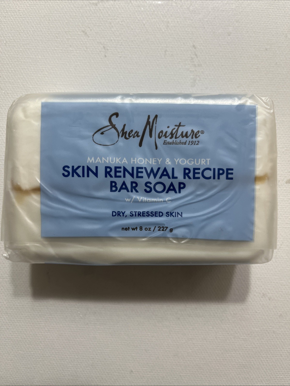 Shea Moisture Manuka Honey & Yogurt Bar Soap Dry Stressed Skin 8 oz Sealed