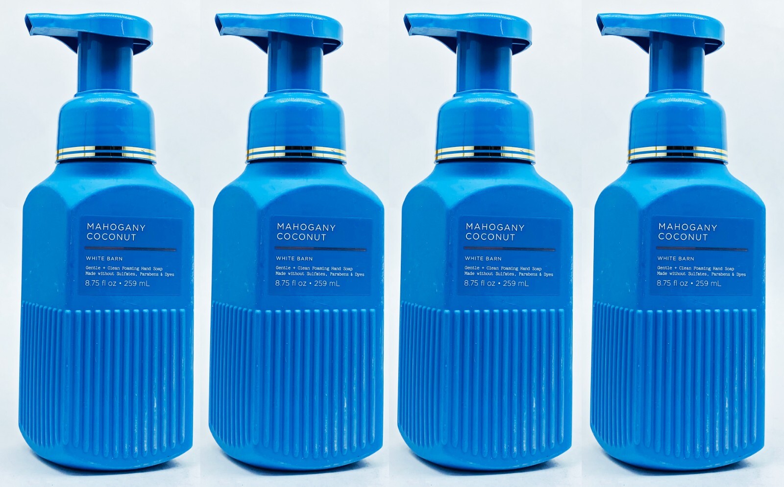 4 Bath Body Works MAHOGANY COCONUT Gentle Clean Foaming Hand Soap 8.75 oz