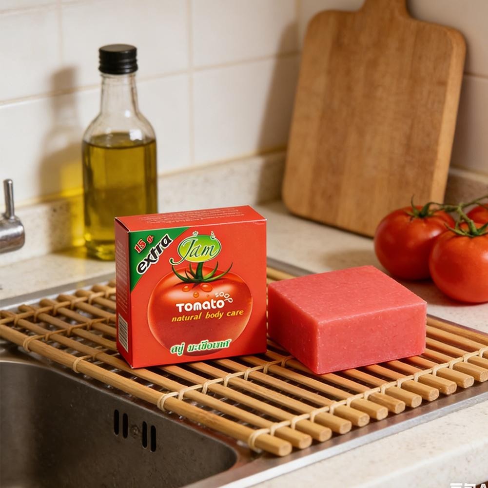 Jam Thailand Tomato Soap 65g Natural Ingredients Cleansing Body For I7L5