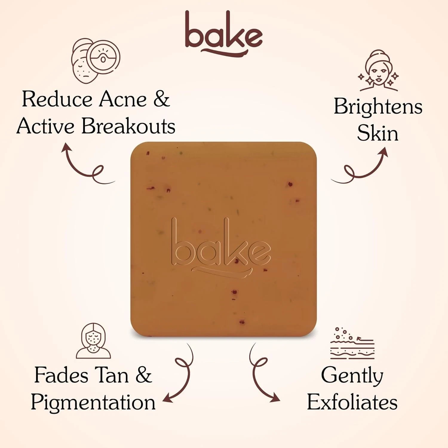 BAKE De-Tan Coffee Soap – 2 x 100g Bars | Anti-Tan, Pigmentation & Dark Spot