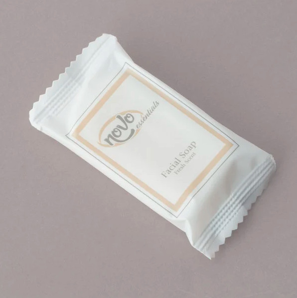(1000-Case) Soaps 0.4 oz. Hotel Motel Wrapped White Travel Size Face Body Soap